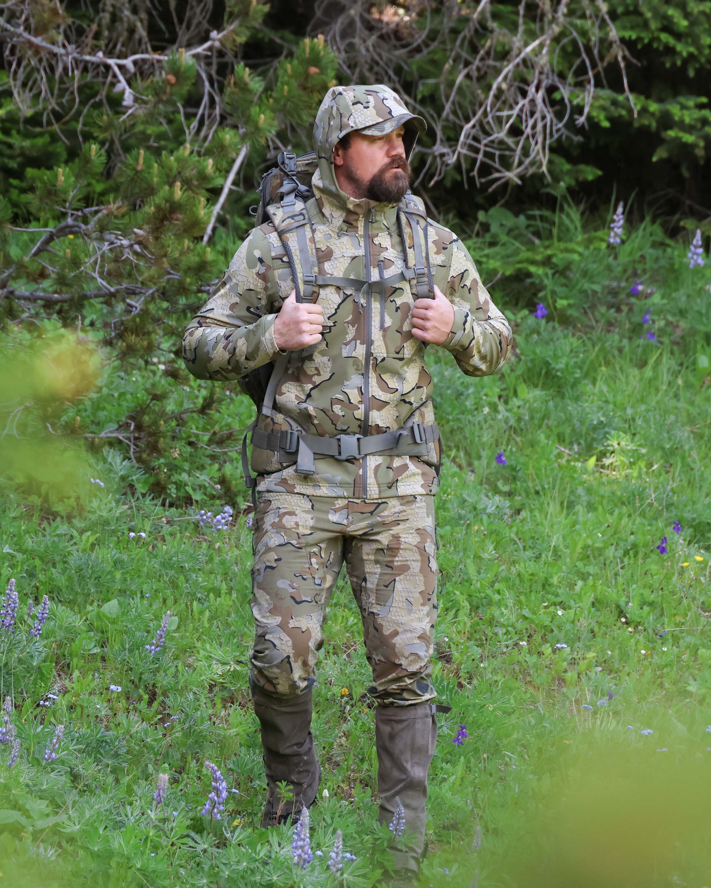 Alternative view of Alpine Hooded Jacket | Black