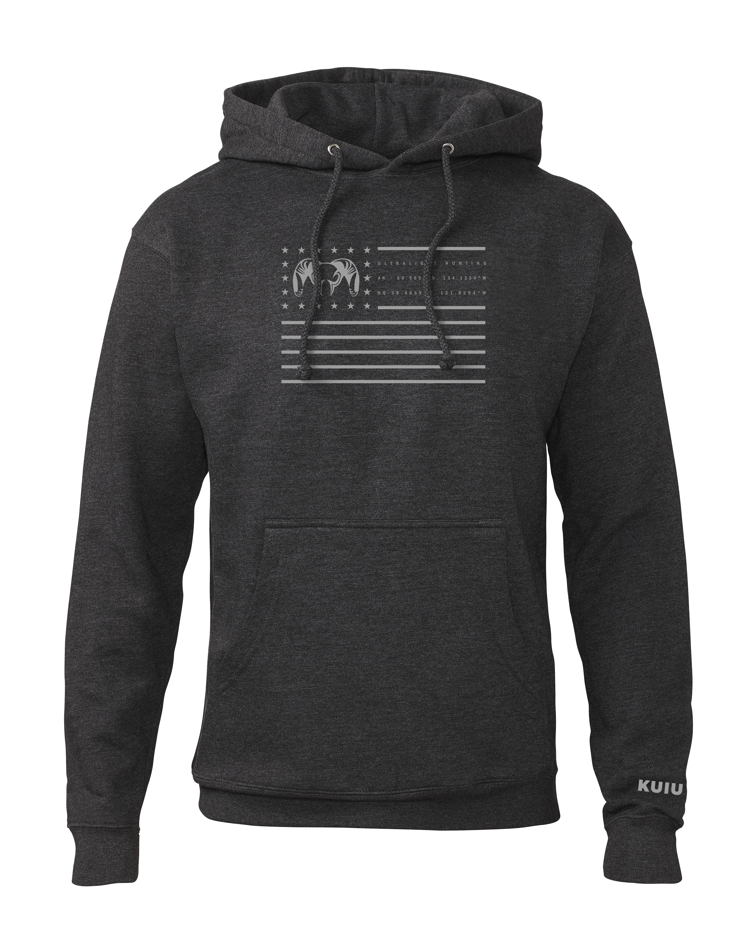 Info Flag Hoodie | Charcoal