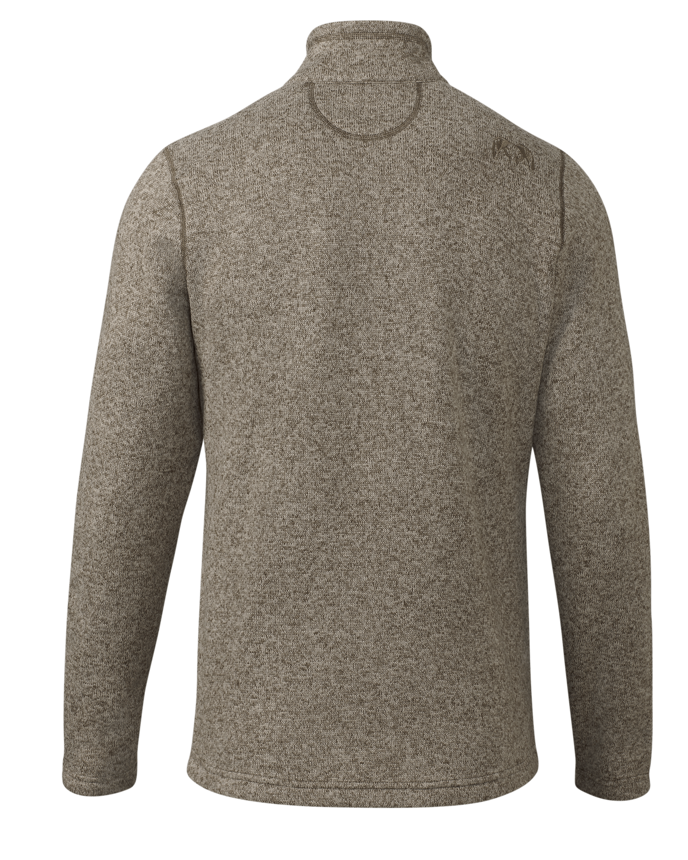 Alternative view of Base Camp Pullover Sweater | Khaki Heather