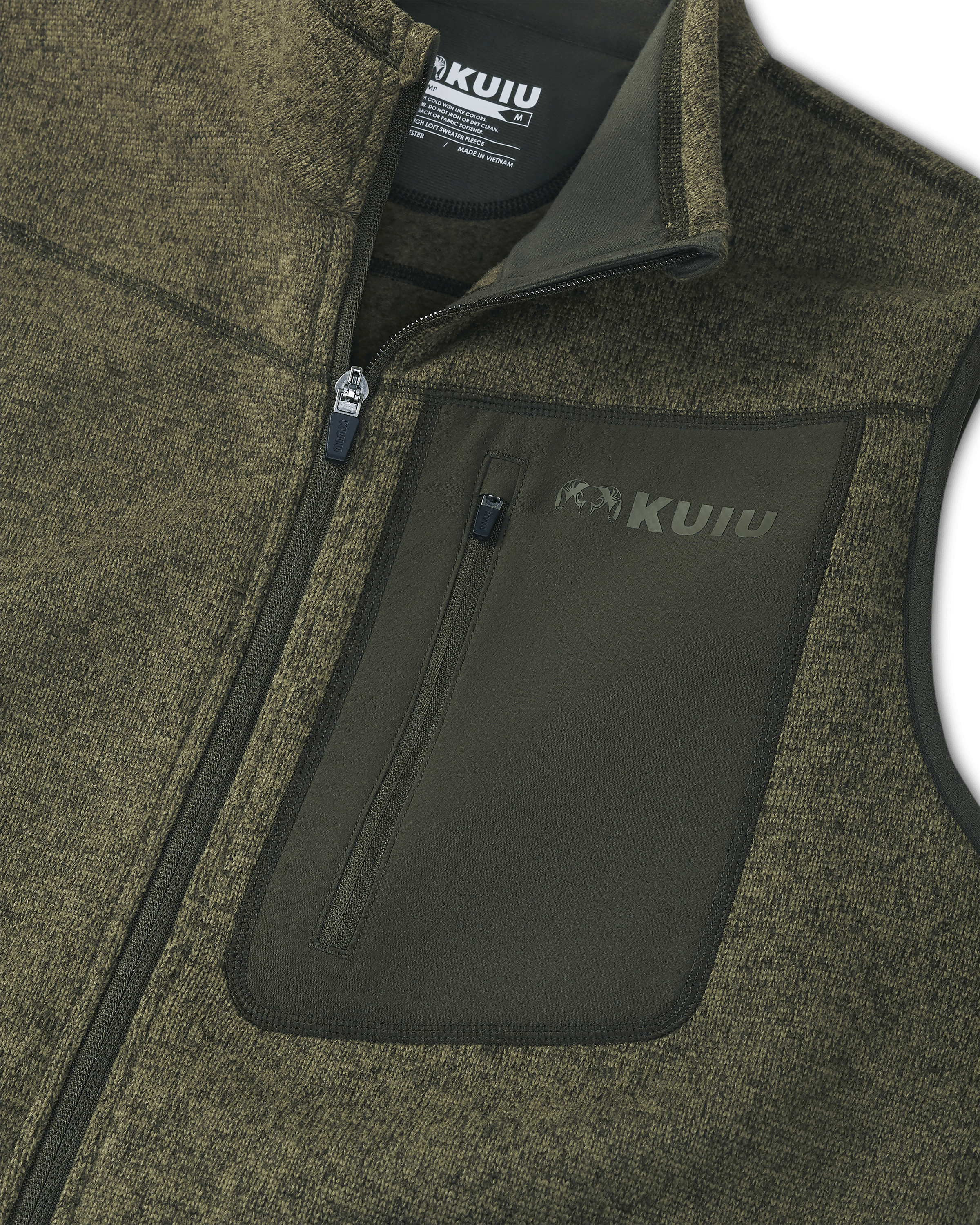 Base Camp Sweater Vest | Olive Heather - Image 3