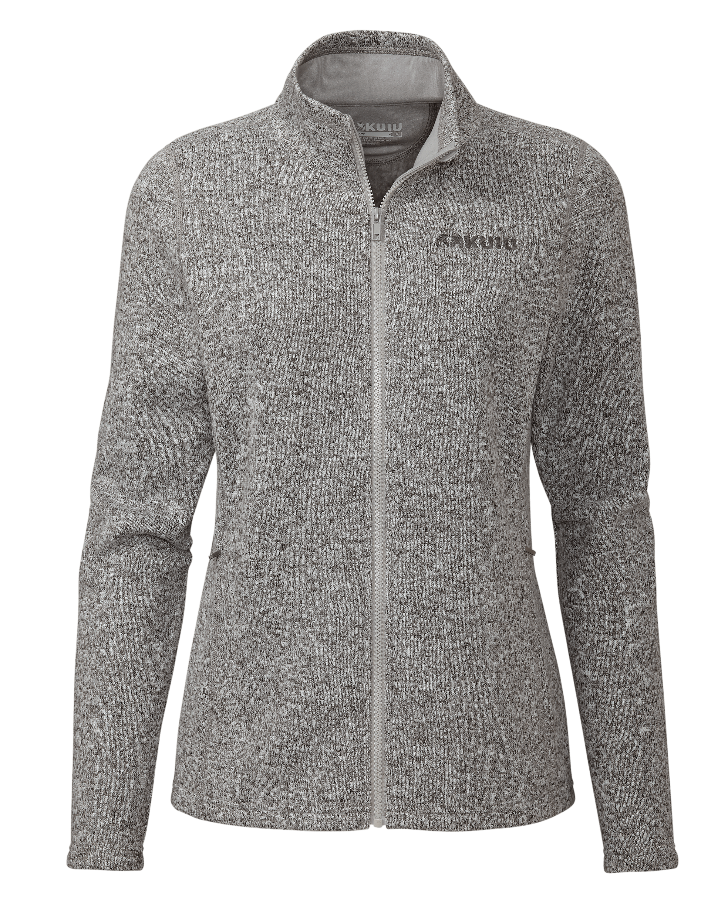 Women's Base Camp Full Zip Sweater | Stone White Heather