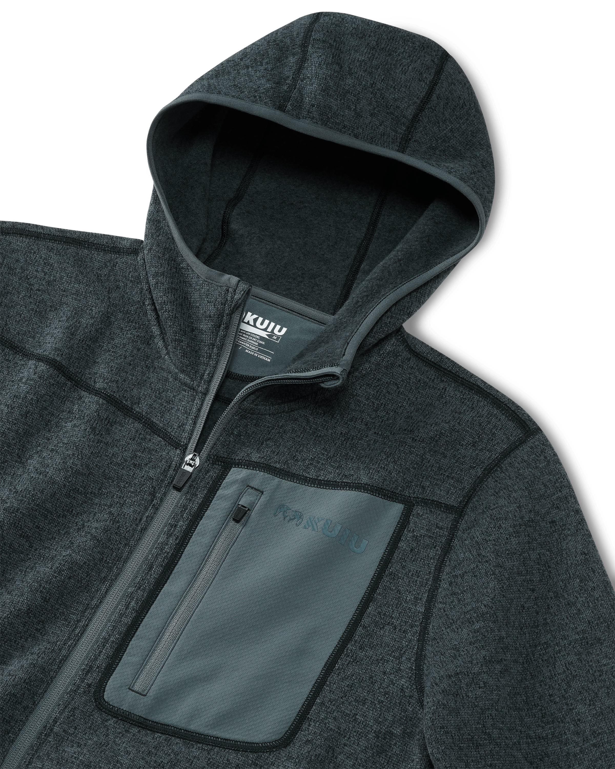 Outlet Base Camp Hooded Sweater | Navy Heather - Image 3