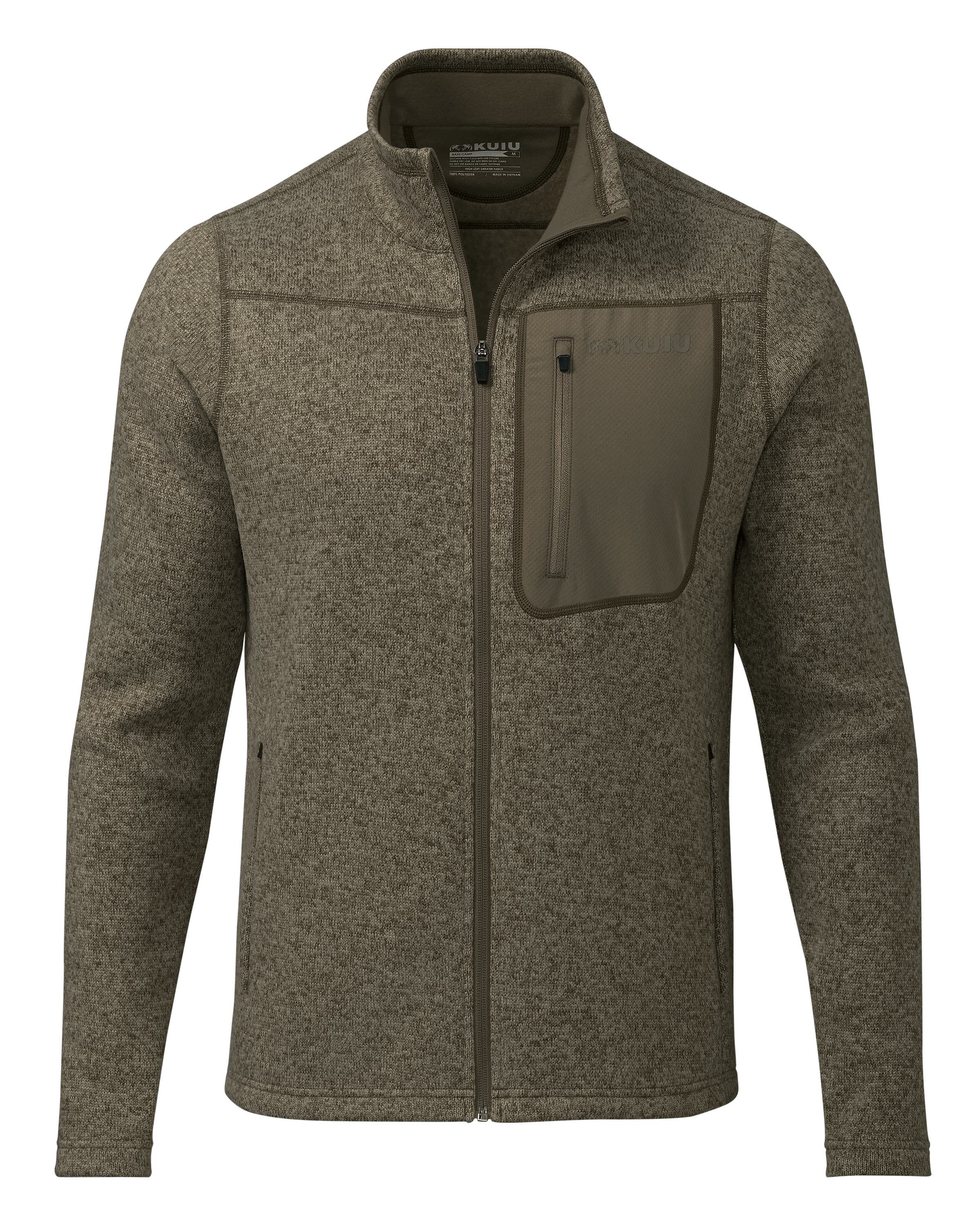 Base Camp Full Zip Sweater | Ash Heather