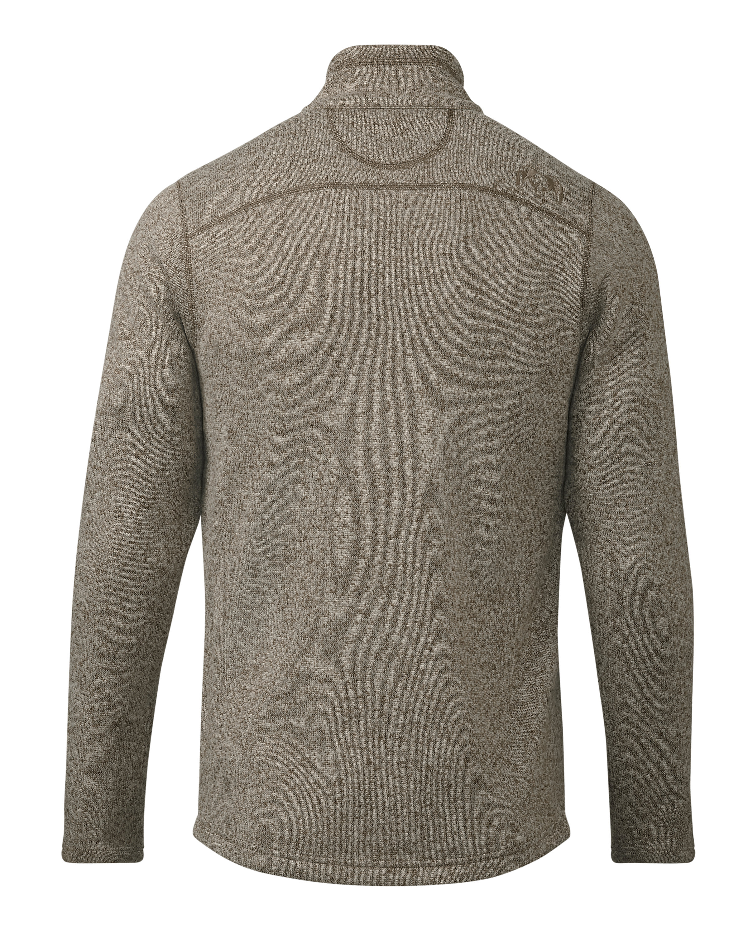 Alternative view of Base Camp Full Zip Sweater | Khaki Heather