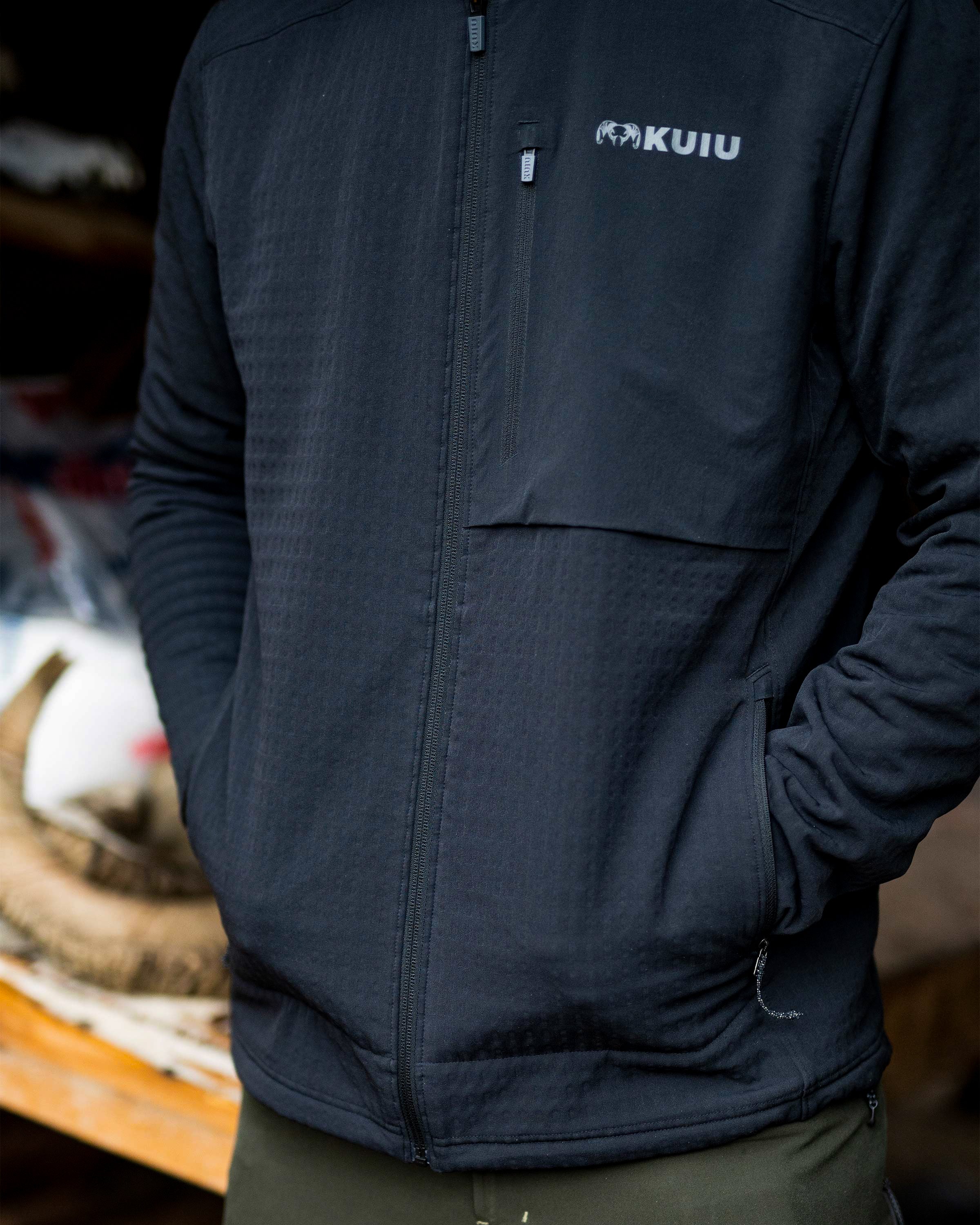 Blockfield Fleece Hoodie | Gunmetal - Image 7
