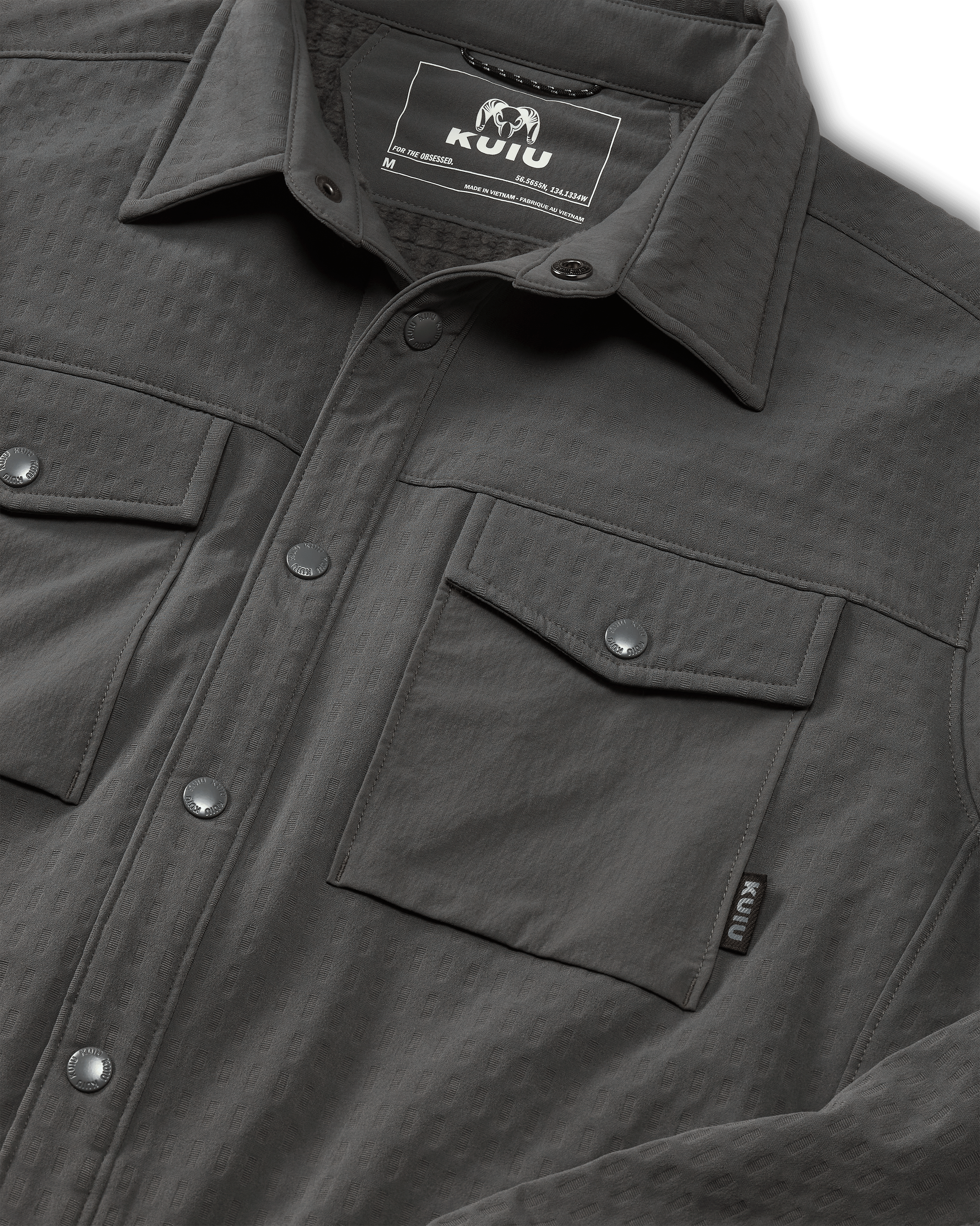 Blockfield Fleece Shirt Jacket | Gunmetal - Image 3