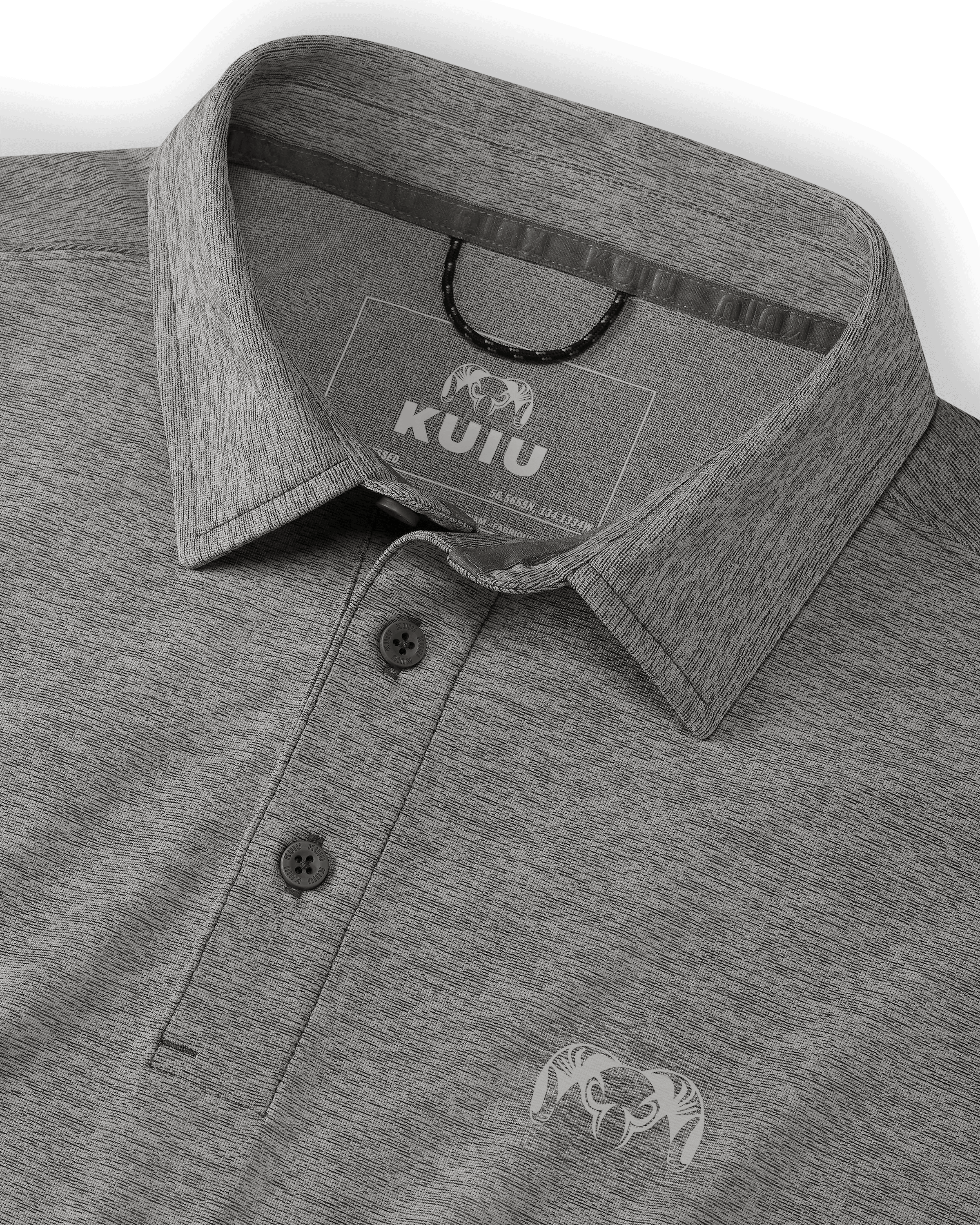 Outlet KUIU Performance Polo | Heather Gunmetal - Image 2