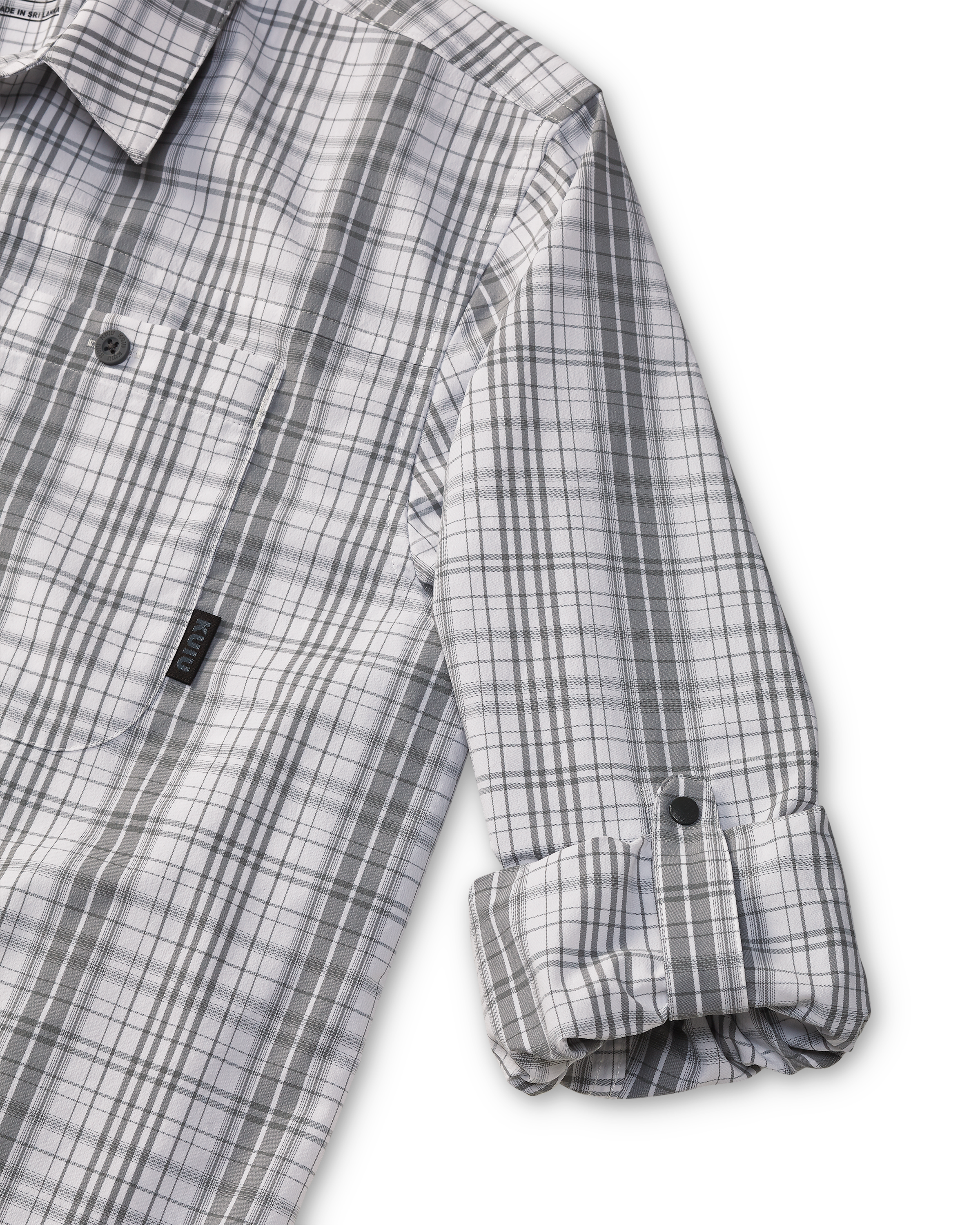 Borrego LS Shirt | Granite Plaid - Image 4