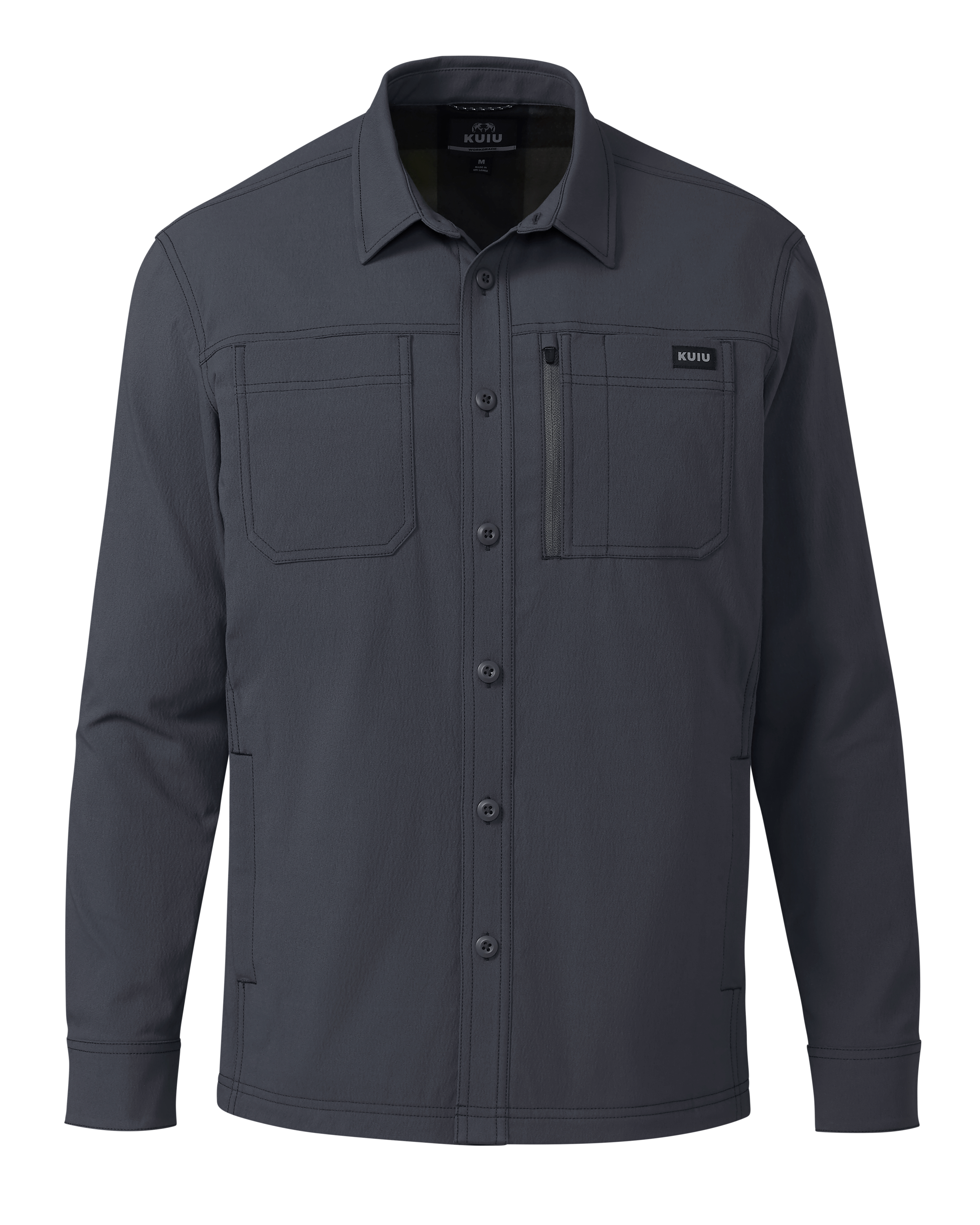 Motive Flannel Lined Shirt Jacket | Steel Blue