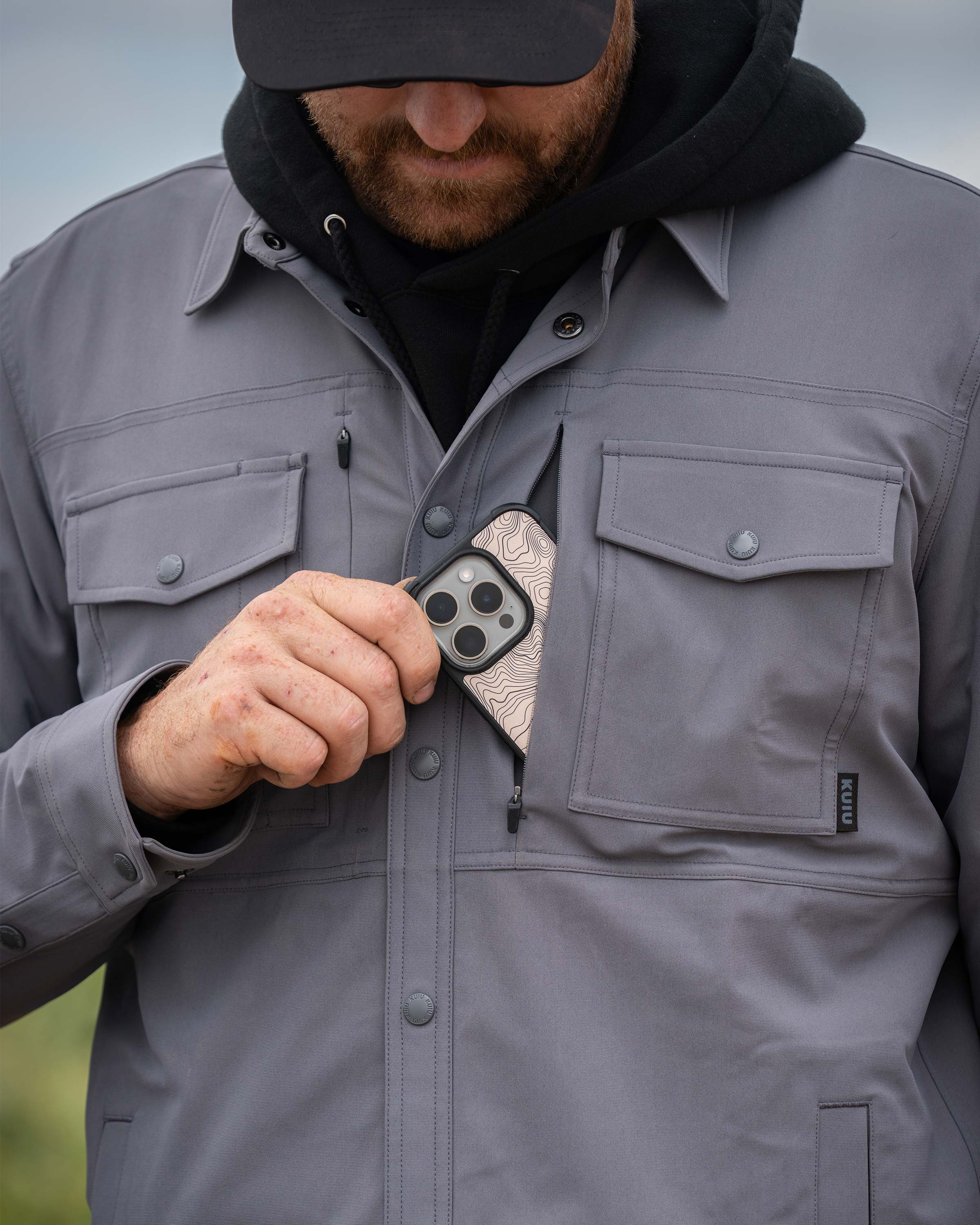 Tour Shirt Jacket | Dark Sage - Image 9
