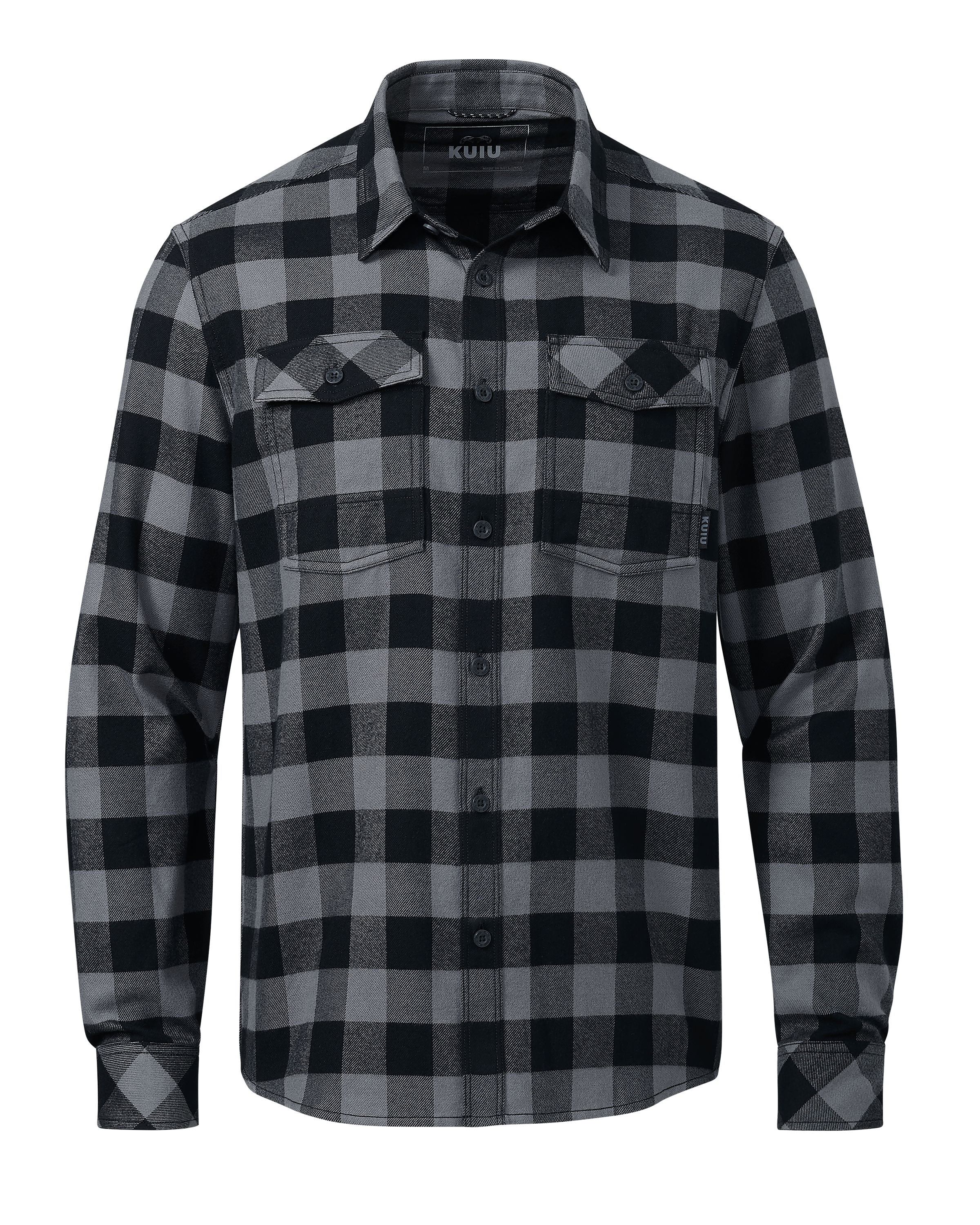 Field Flannel Shirt | Gunmetal Buffalo Check