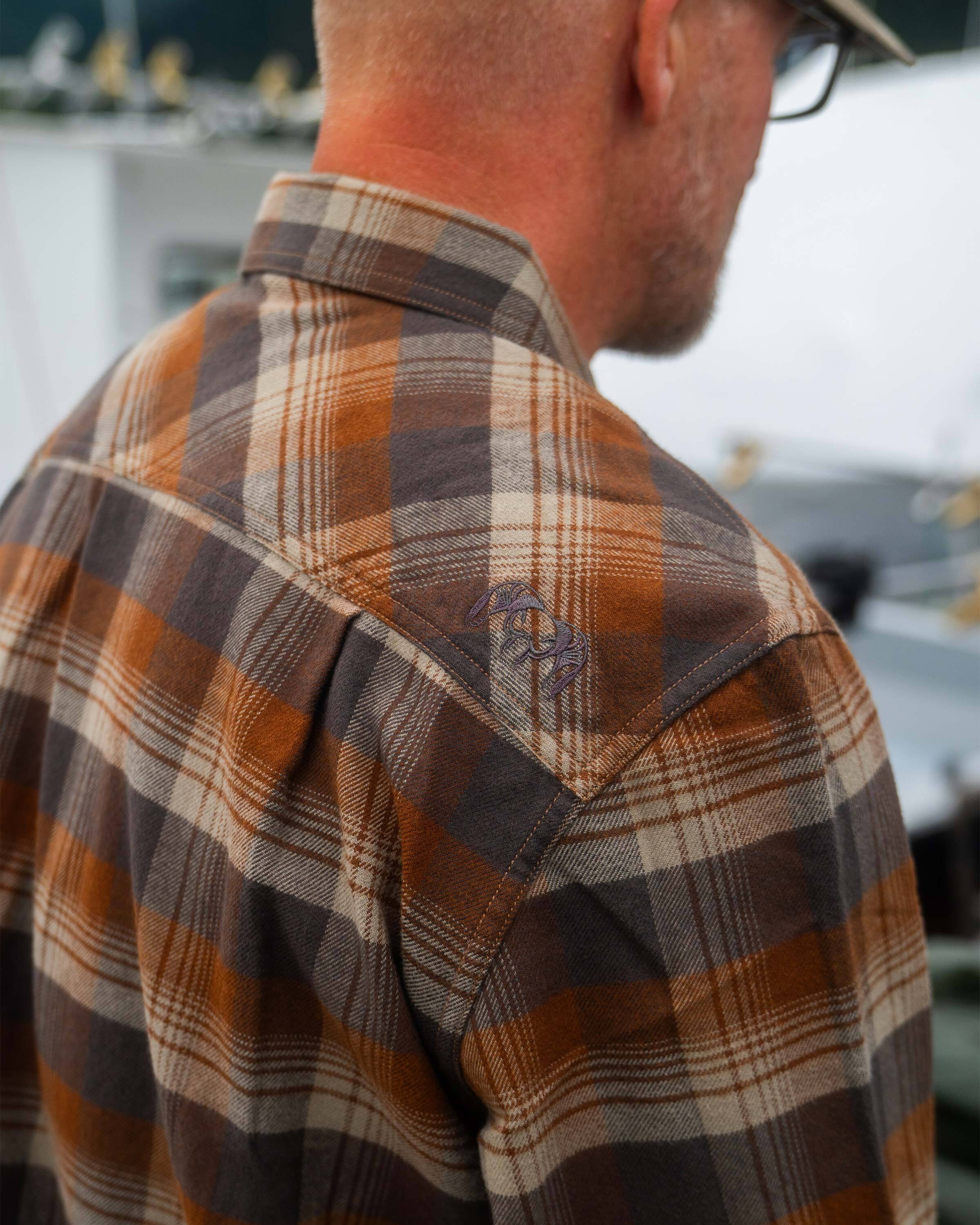 Field Flannel Shirt | Steel Blue Blockline - Image 5