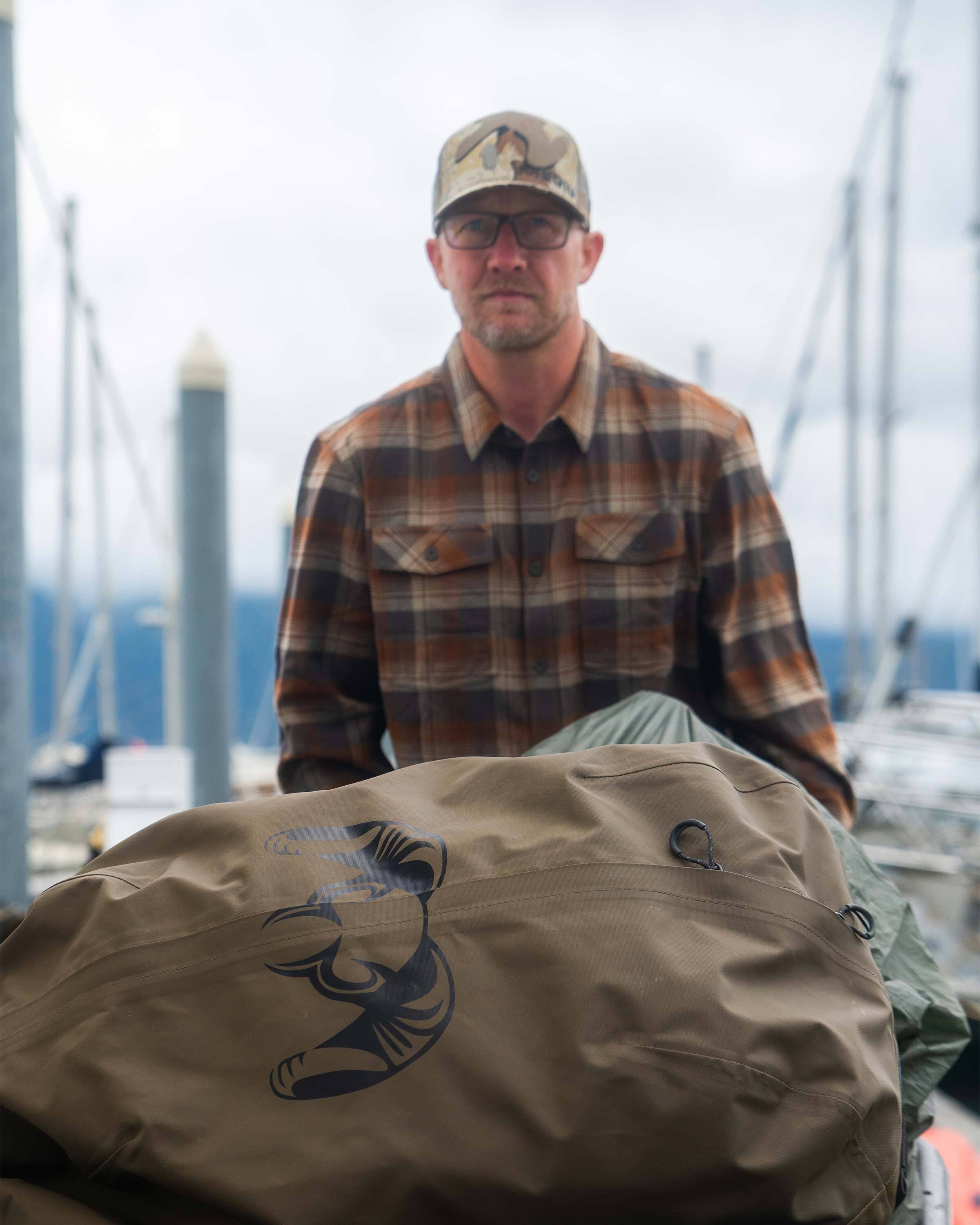 Field Flannel Shirt | Steel Blue Blockline - Image 6