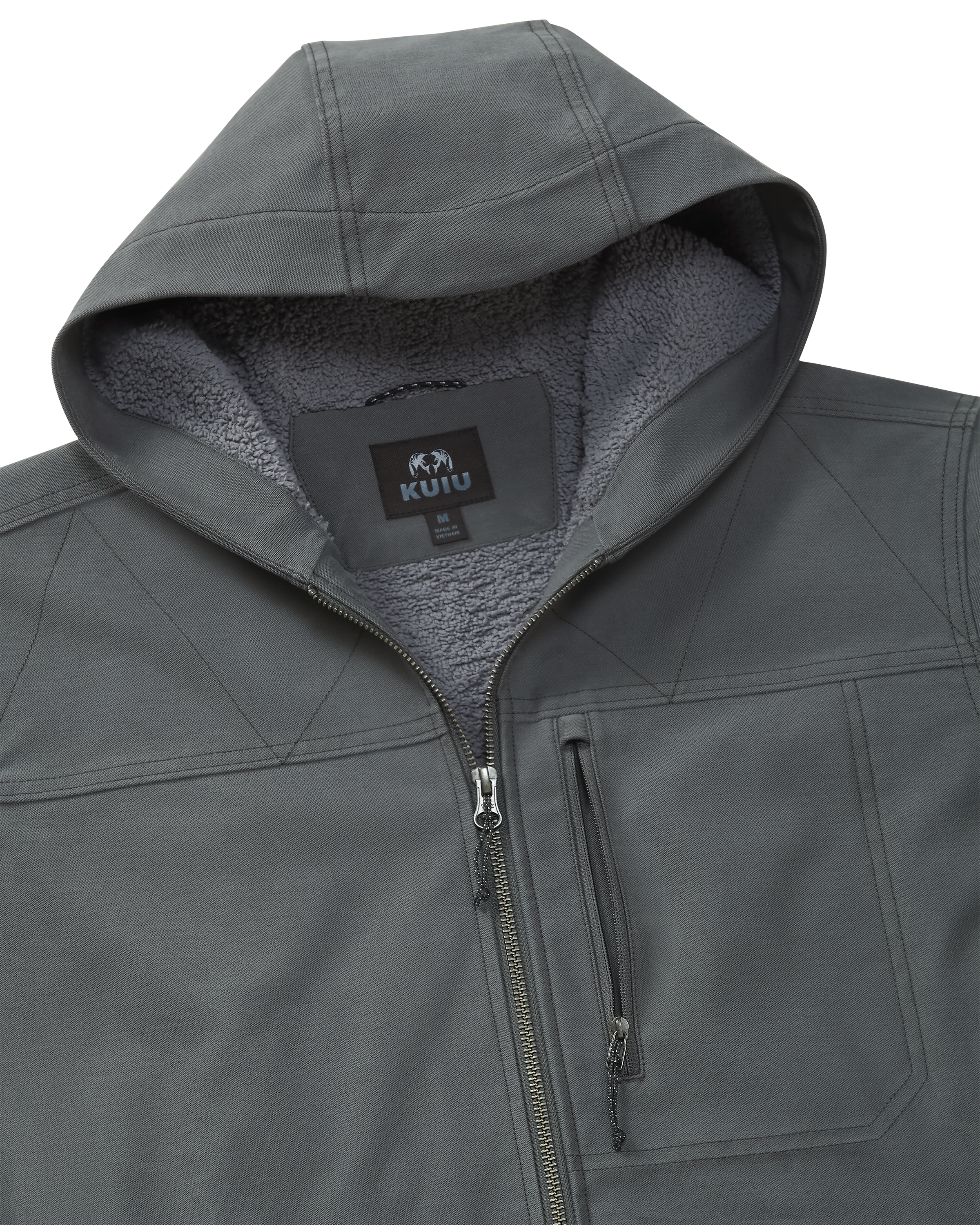 Brawley Hooded Fleece Jacket | Gunmetal - Image 3