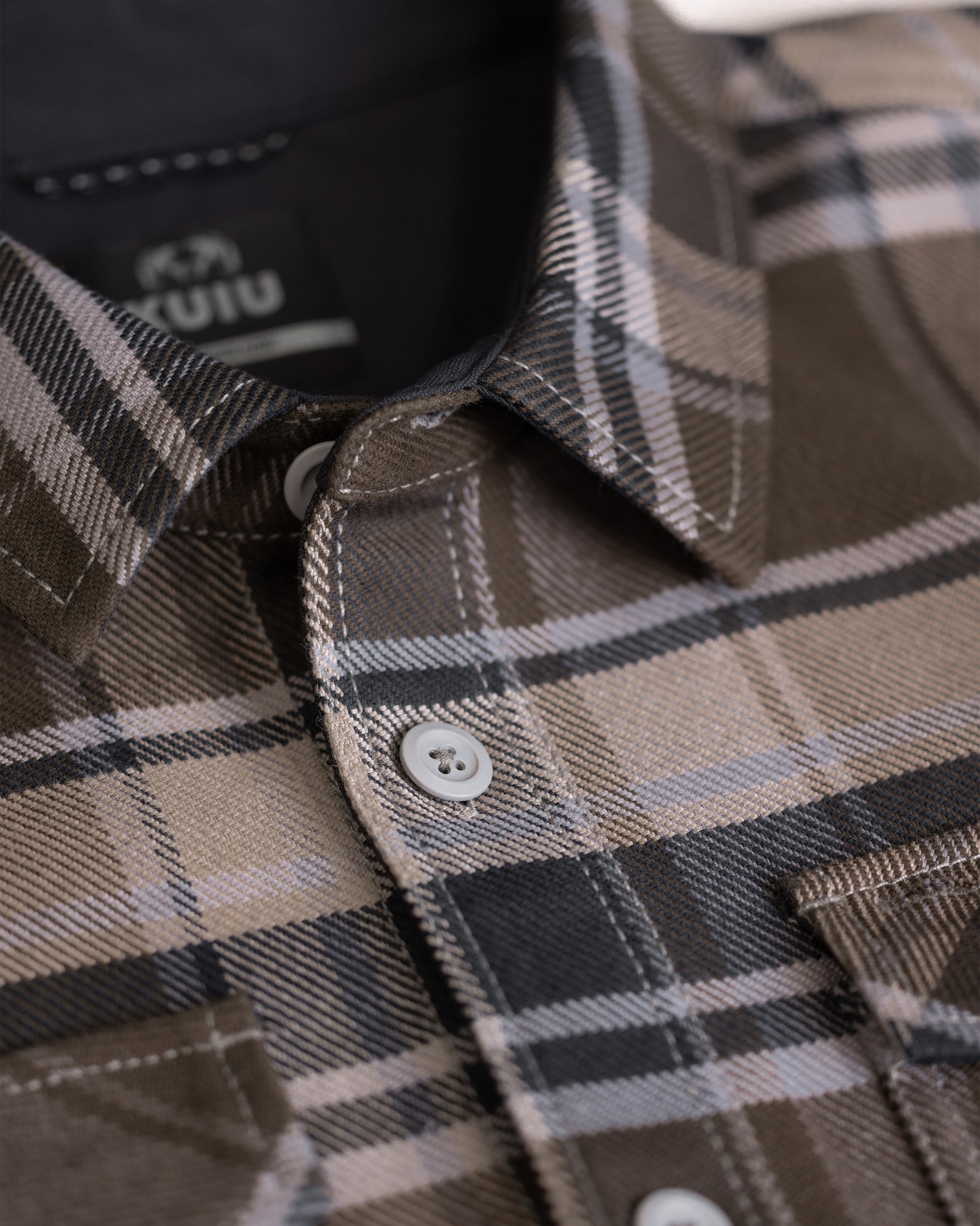 Flannel Heavyweight Shirt | Vias Check Plaid - Image 3