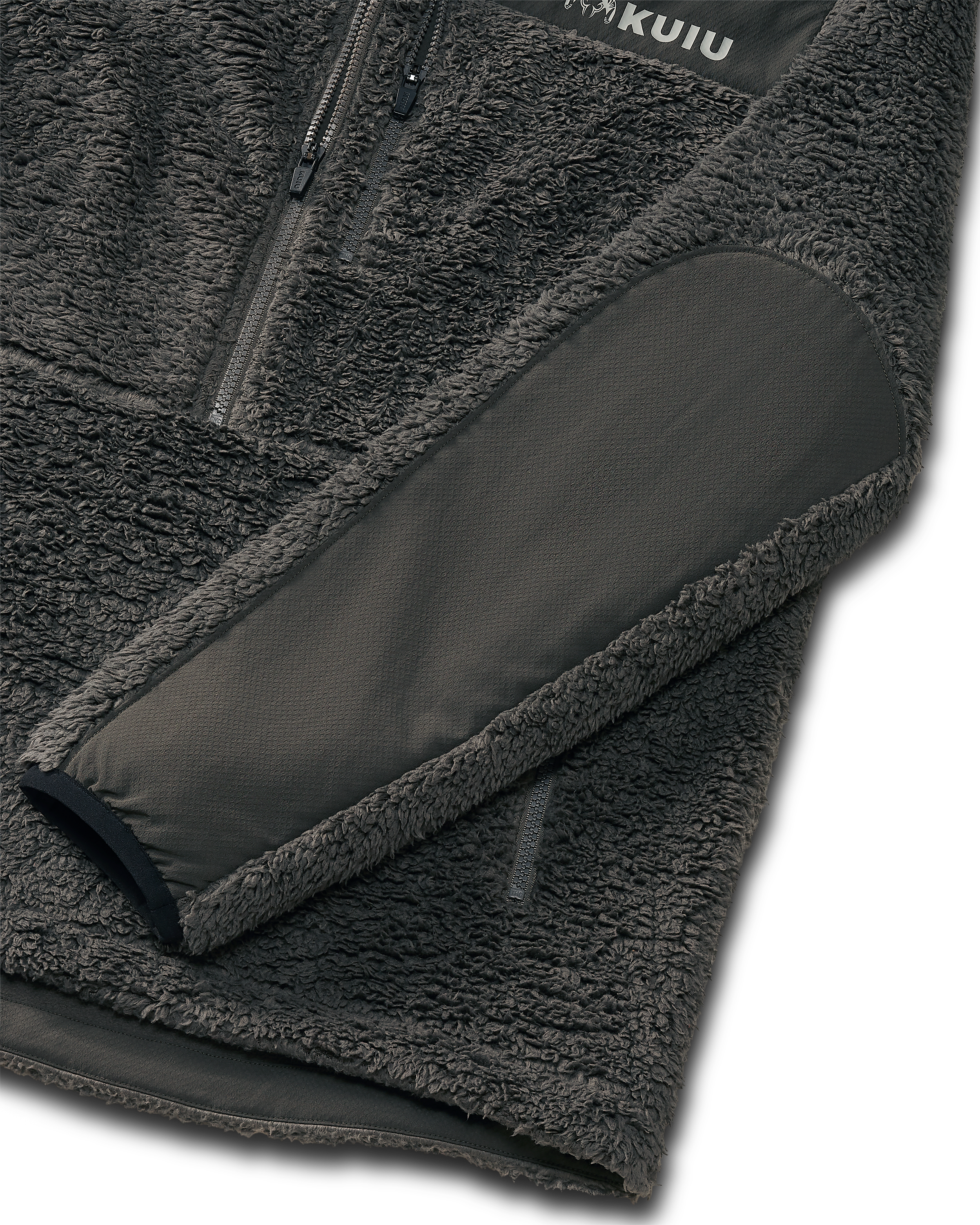 Sherpa Fleece Zip Pullover | Asphalt - Image 3