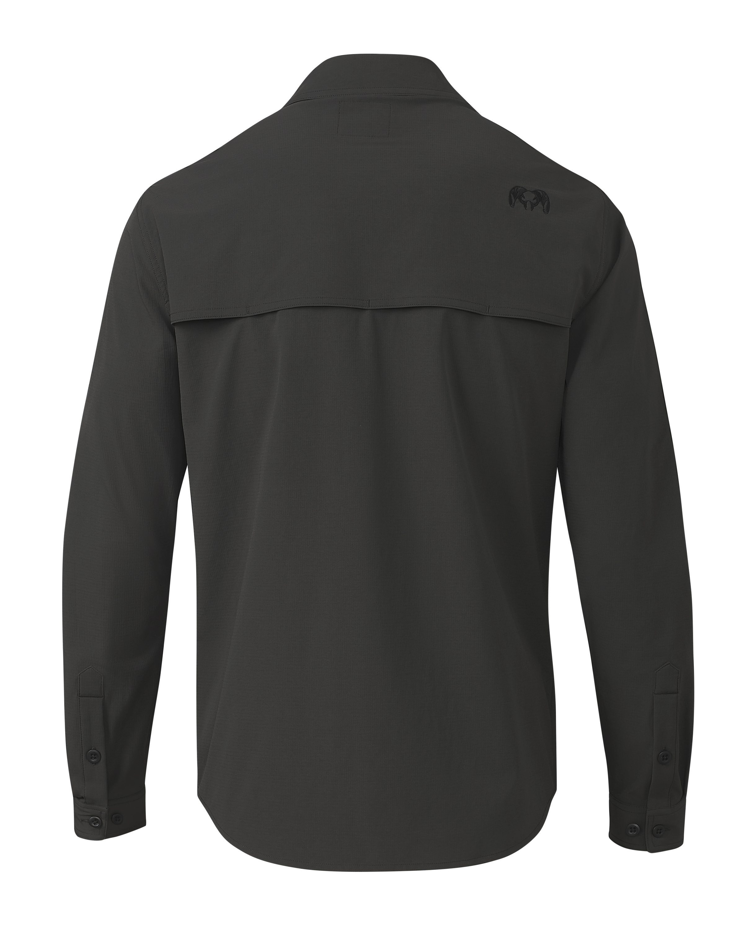 Alternative view of Gauge LS Work Shirt | Asphalt