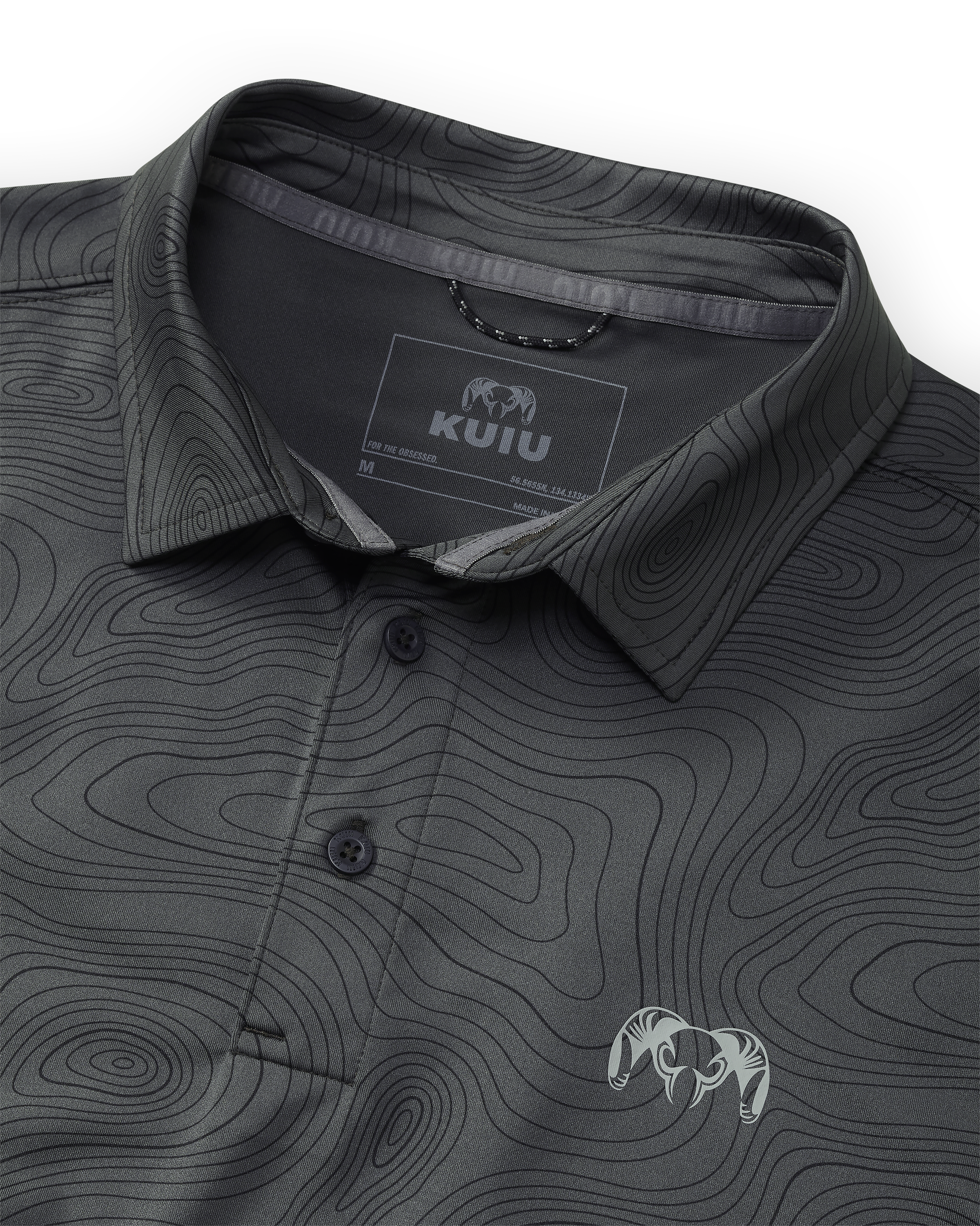 KUIU Performance Polo Topo | Gunmetal Topo - Image 2