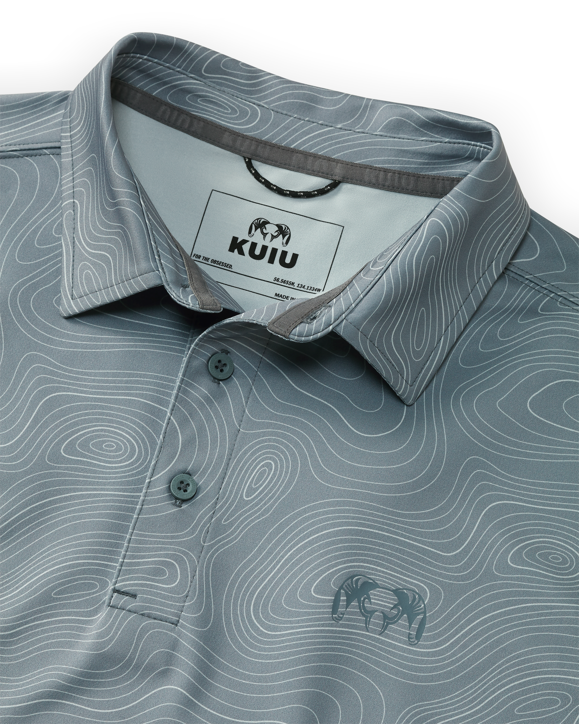 KUIU Performance Polo Topo | Slate Topo - Image 2