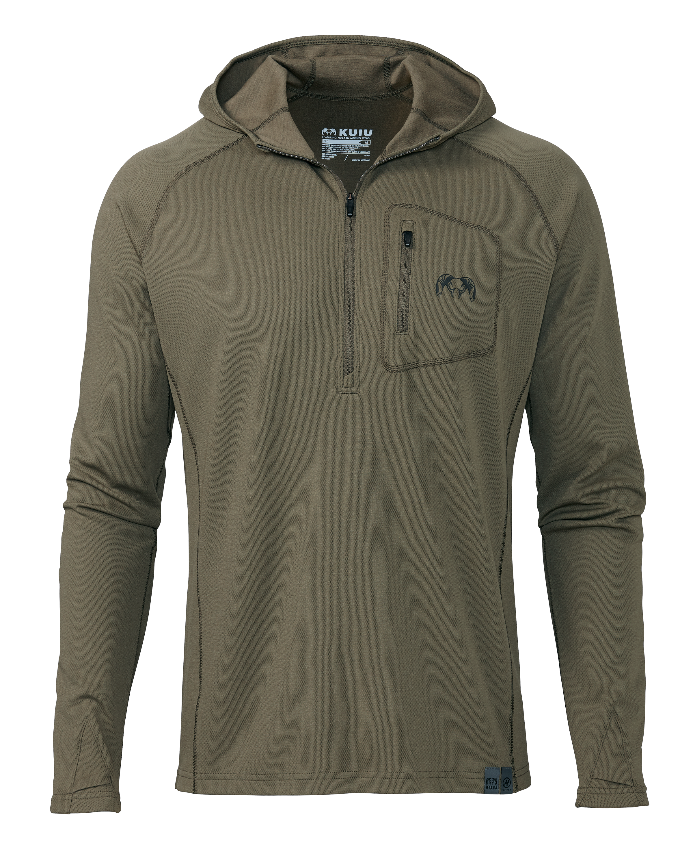 PRO Merino 200 Zip-T Hoodie | Ash