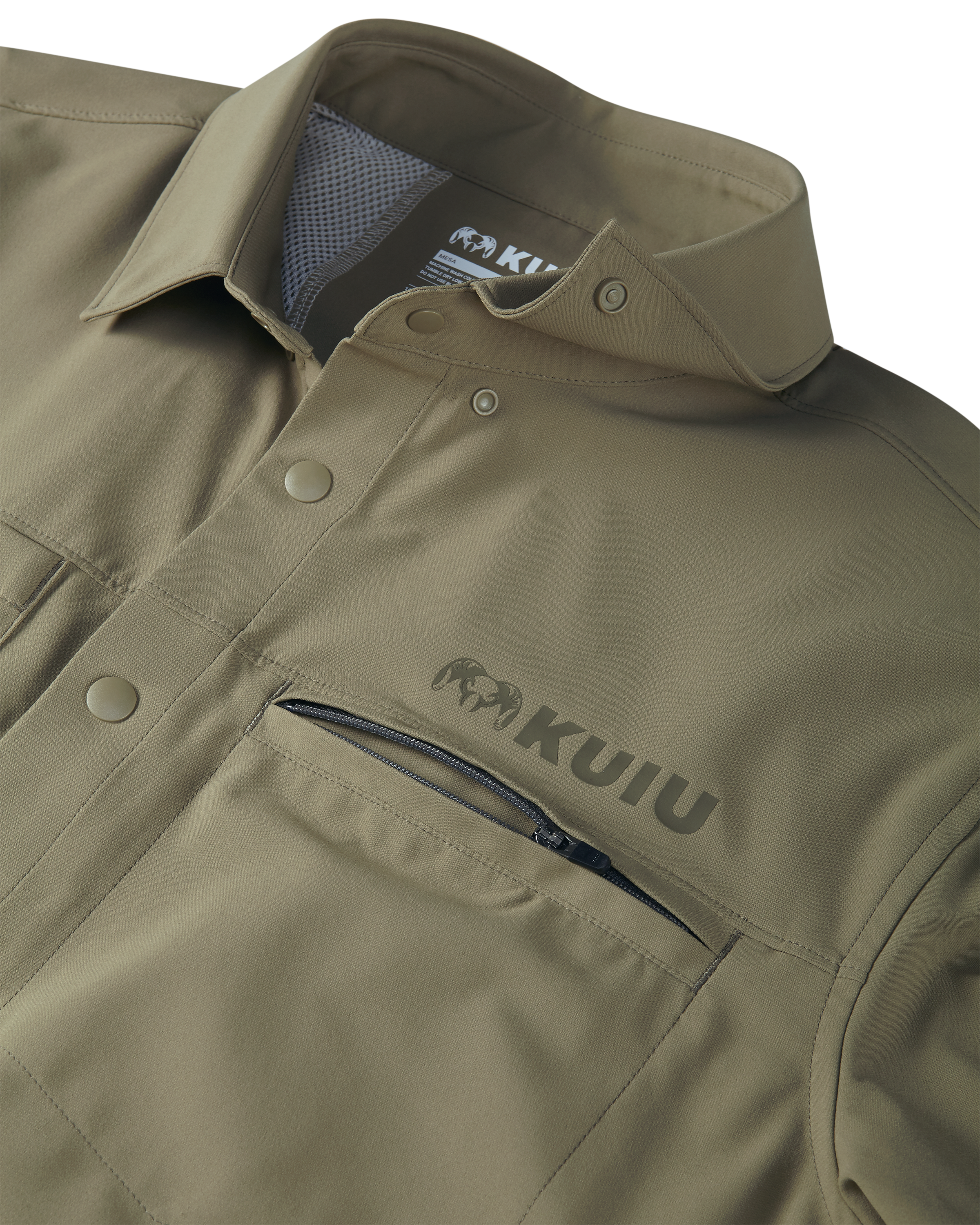 Mesa Vented SS Snap Shirt | Khaki - Image 4