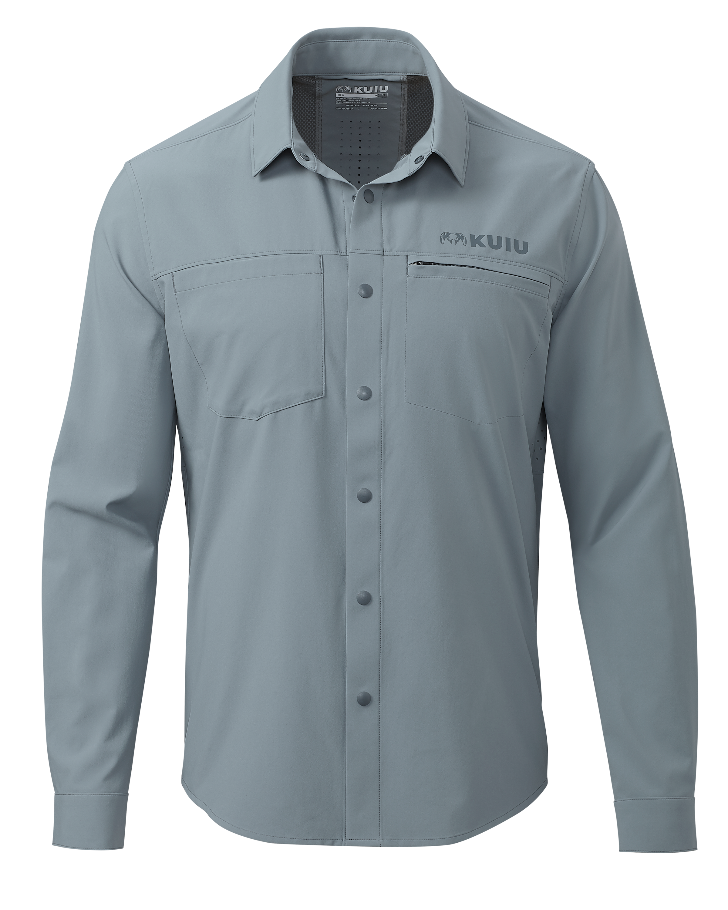 Mesa Vented LS Snap Shirt | Slate
