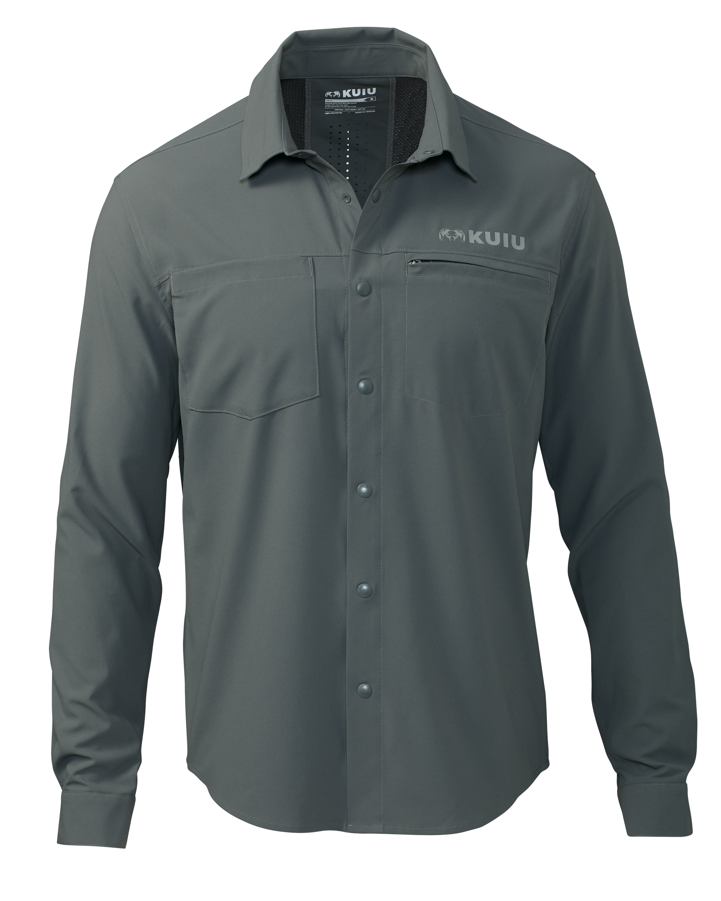 Mesa Vented LS Snap Shirt | Stone