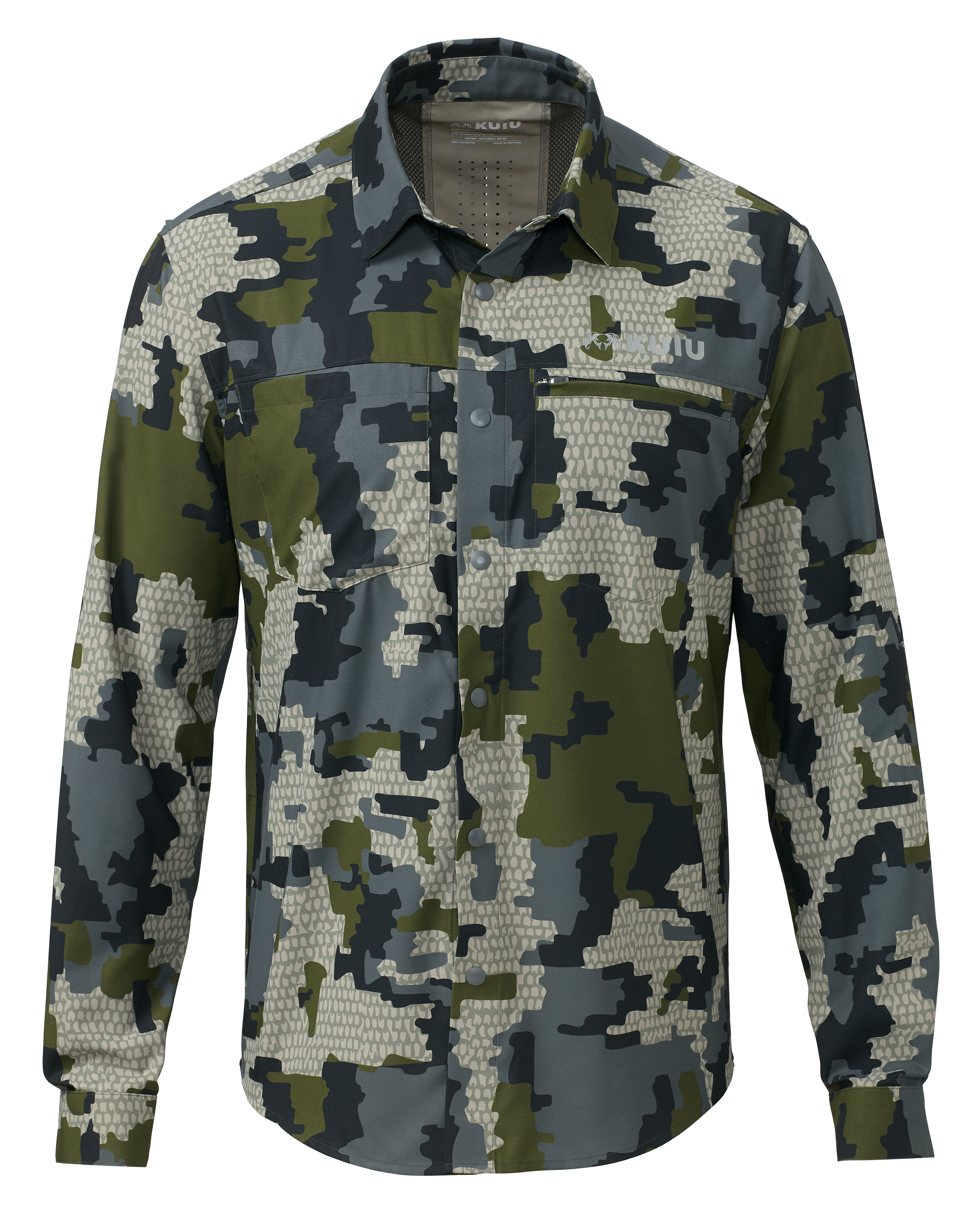 Mesa Vented LS Snap Shirt | Verde