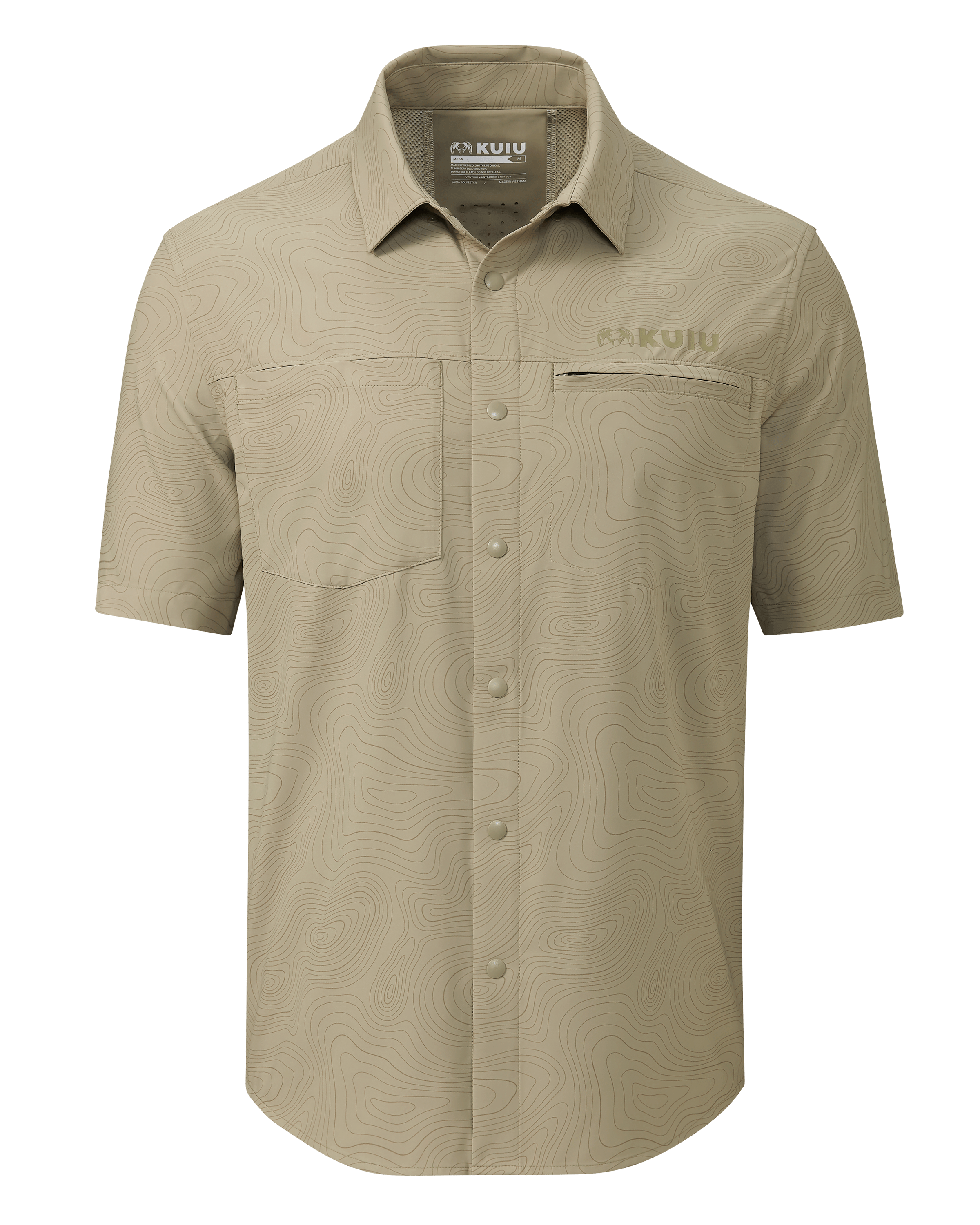 Mesa Vented SS Snap Shirt Topo | Bone Topo Print