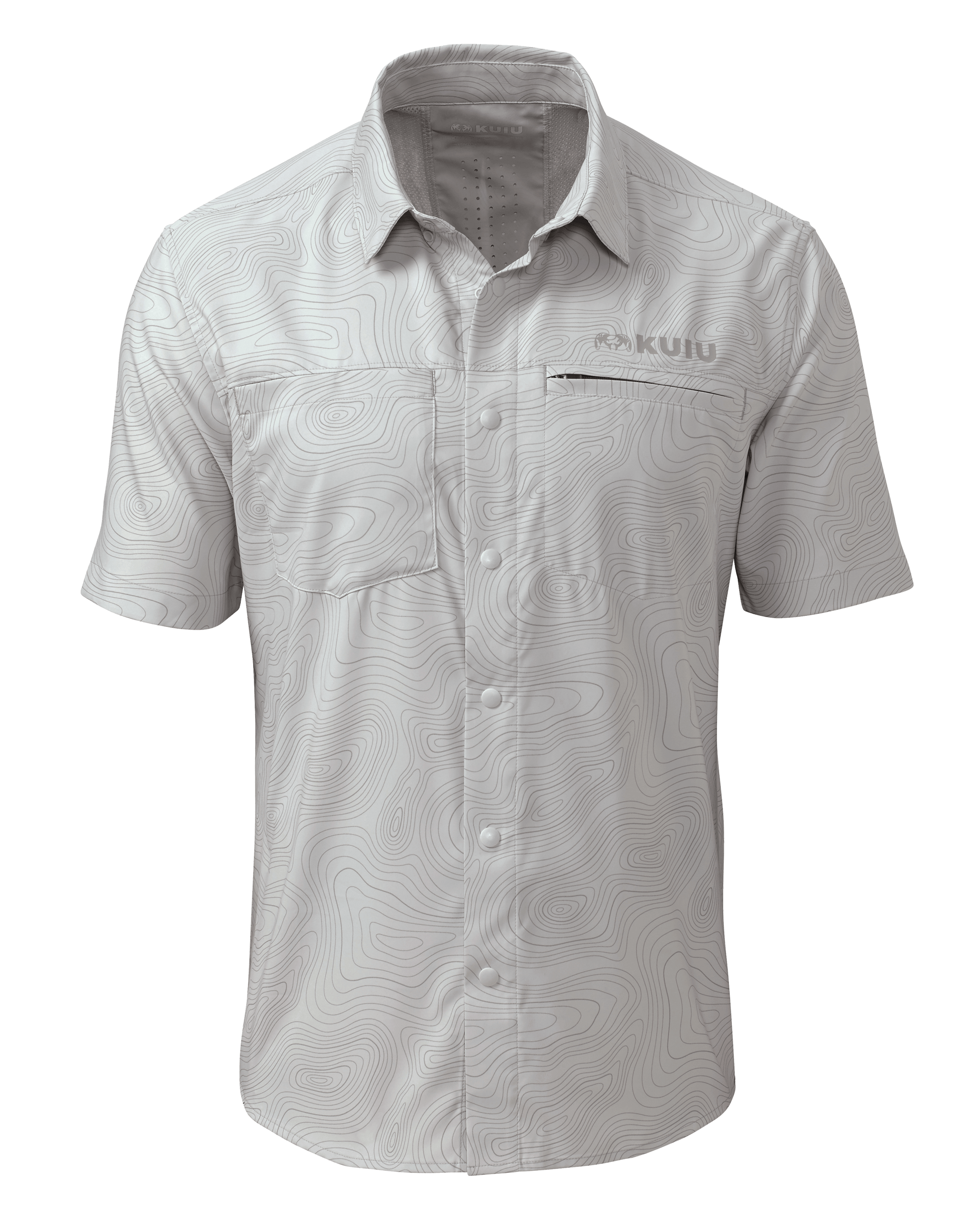 Mesa Vented SS Snap Shirt Topo | Fog Topo Print