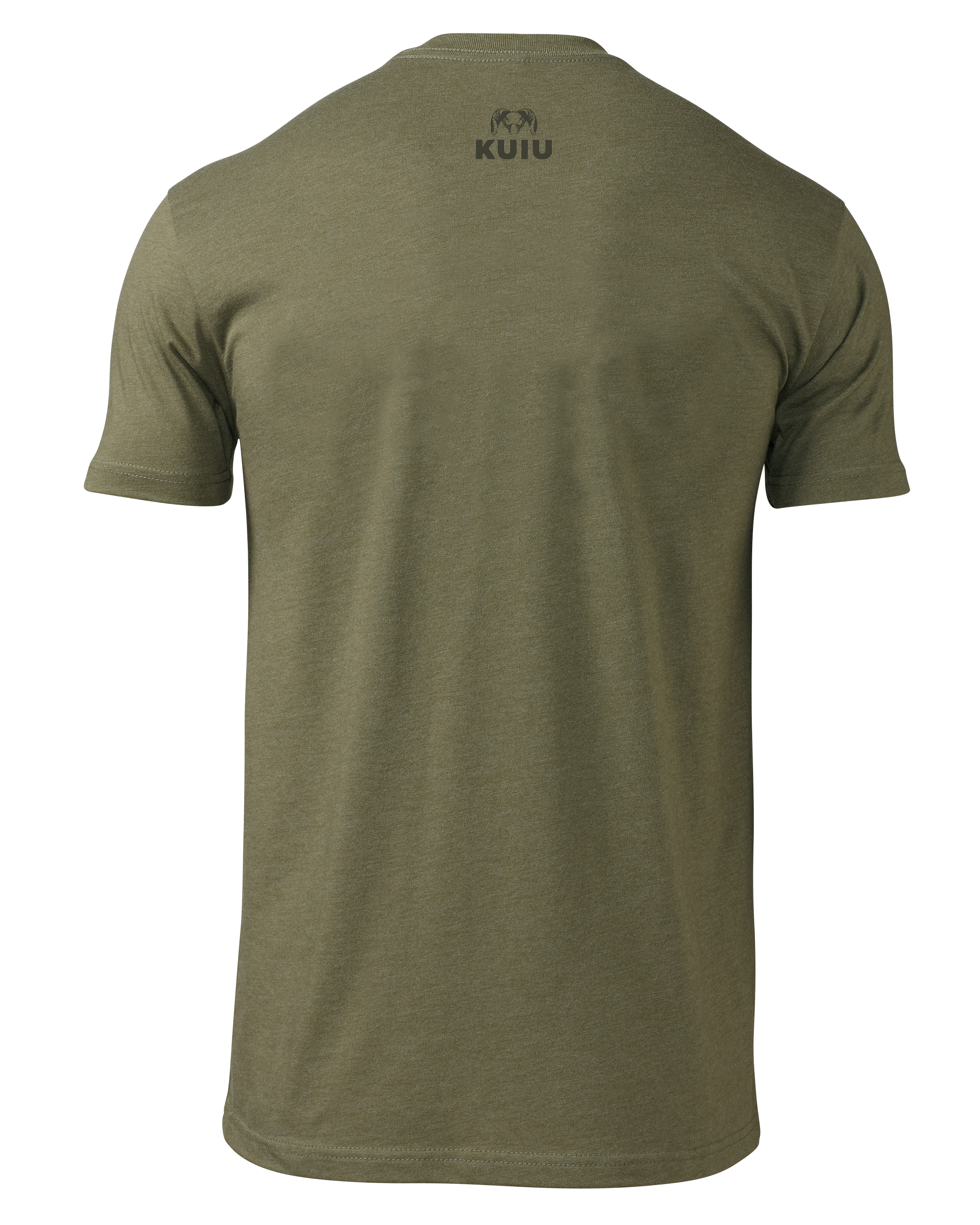 KUIU Topo Block Logo T-Shirt | Military Green - Image 2