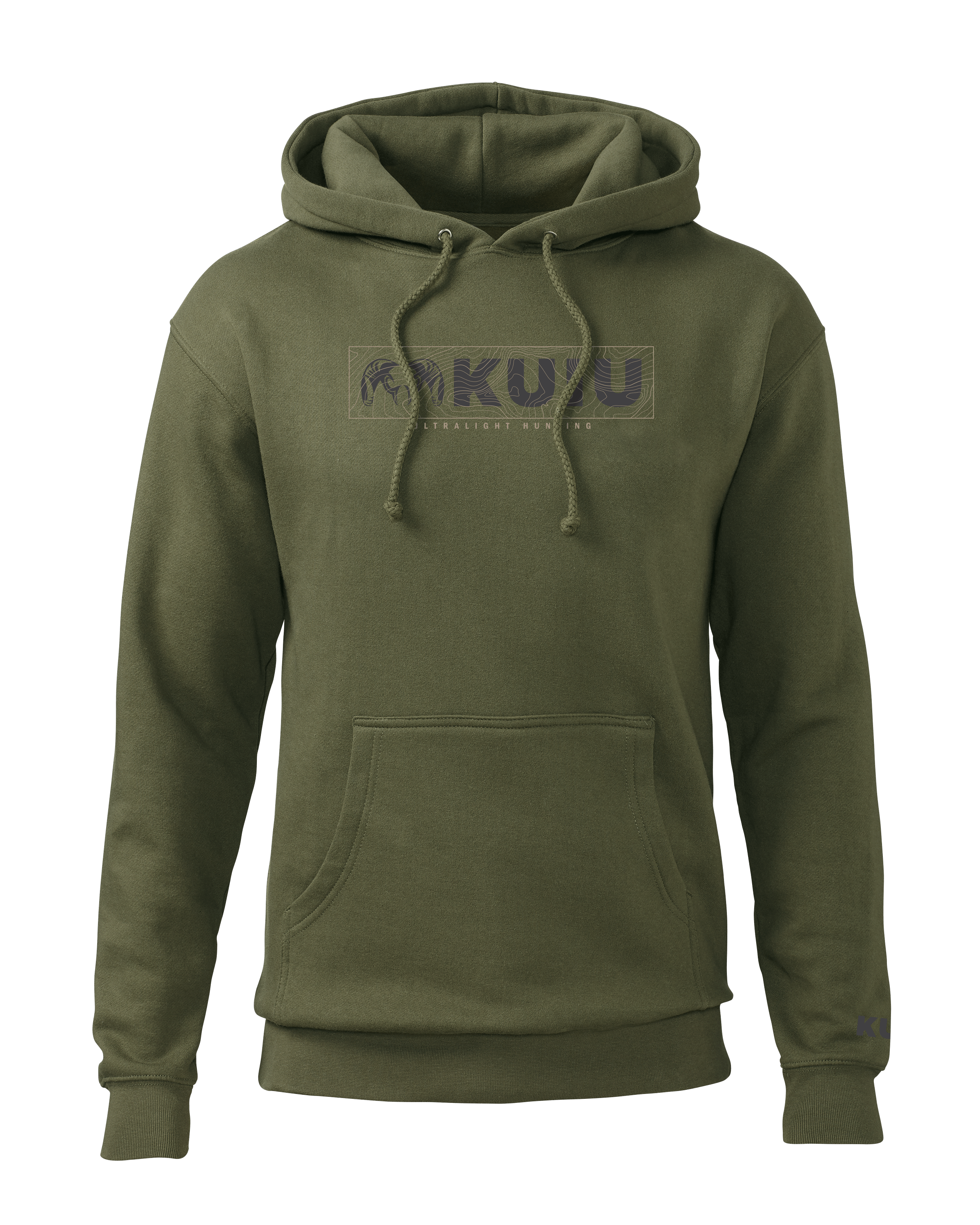 KUIU Topo Block Logo Hoodie | Army