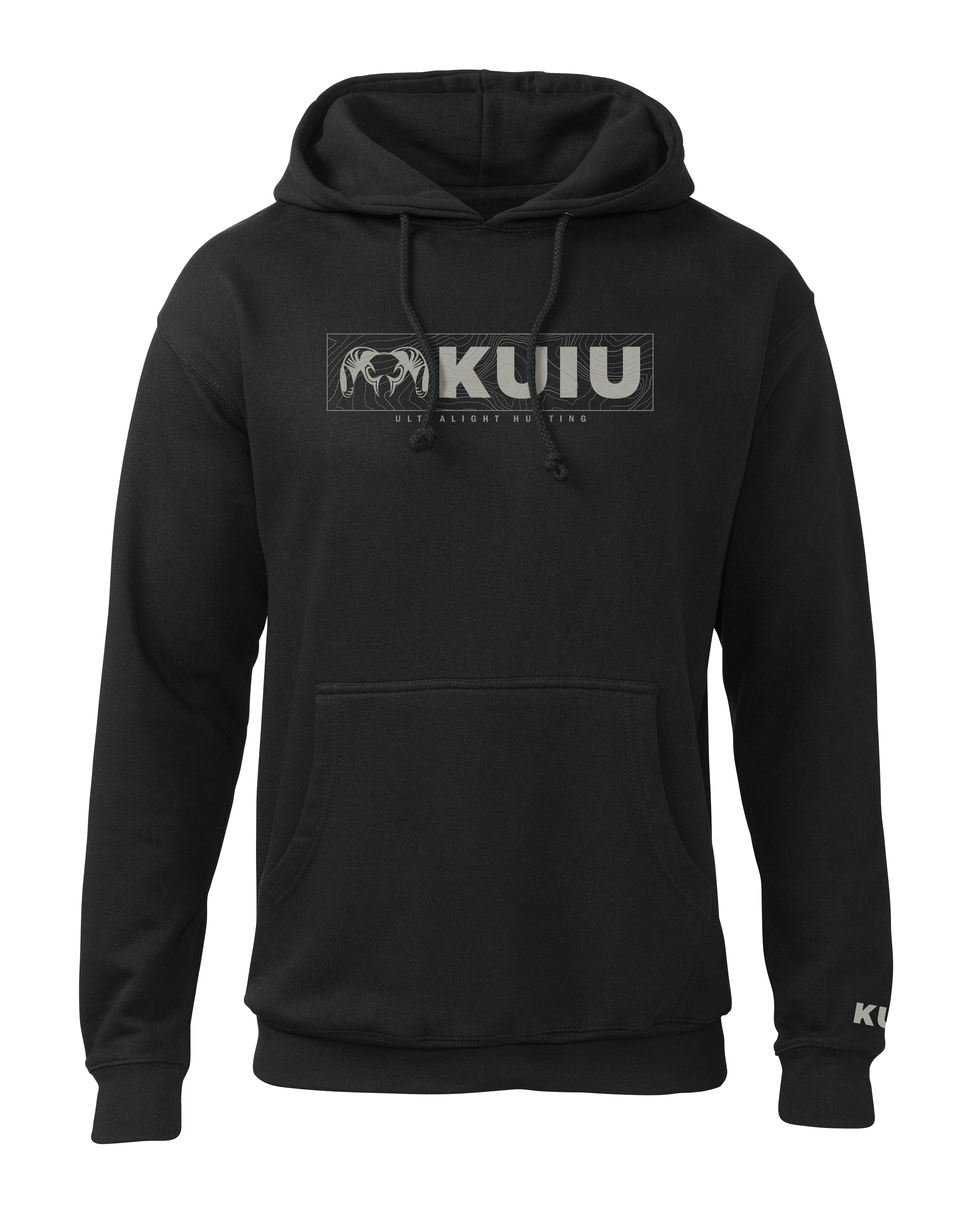 Outlet KUIU Topo Block Logo Hoodie | Black