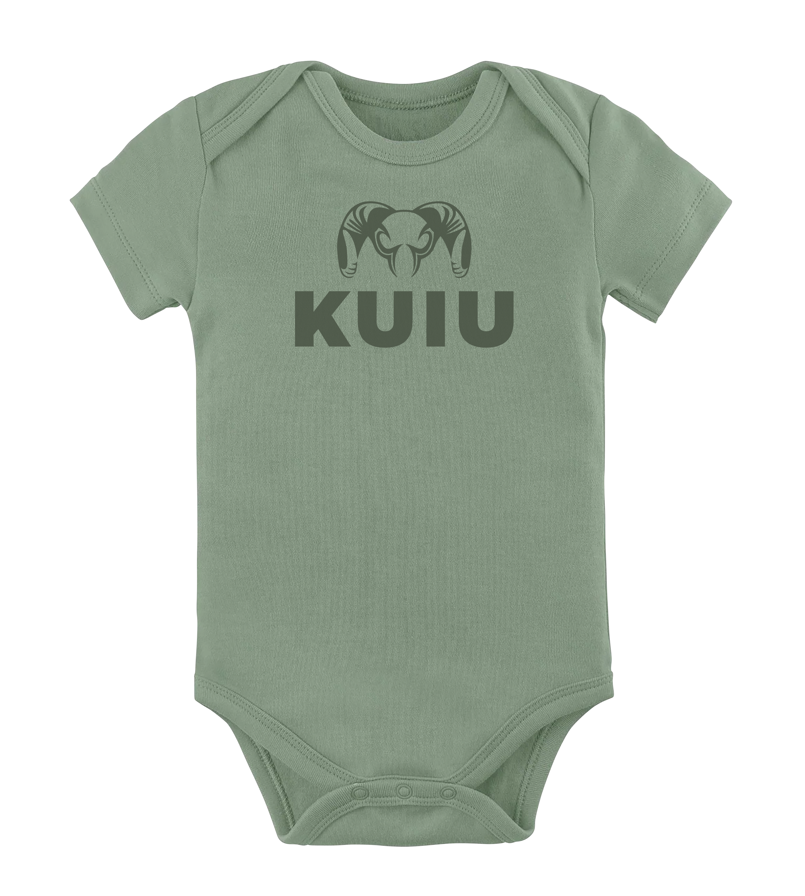 KUIU Stacked Logo Baby One-Piece | Thyme
