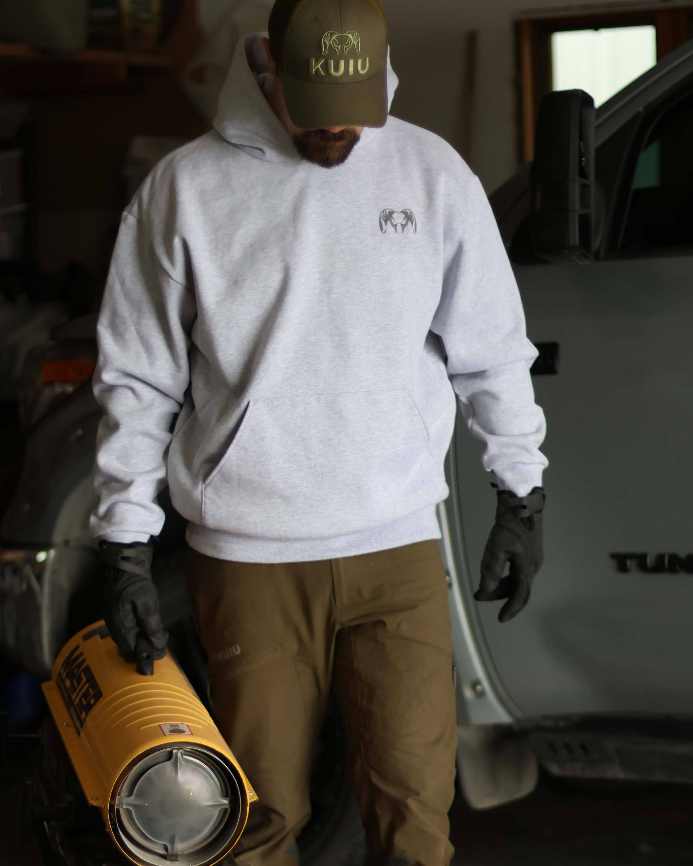 Workgrade Heavyweight Hoodie | Blue - Image 6