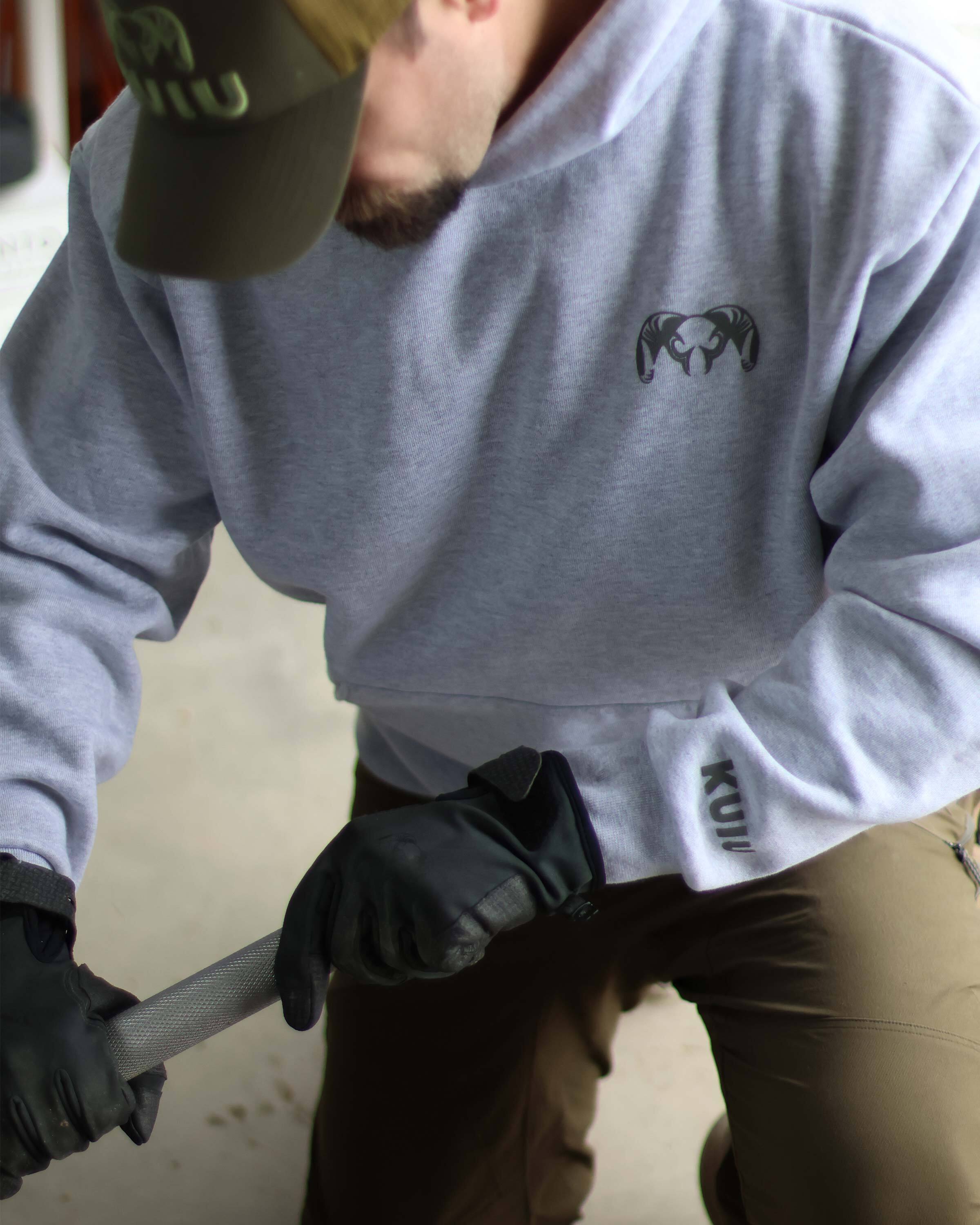 Workgrade Heavyweight Hoodie | Blue - Image 5