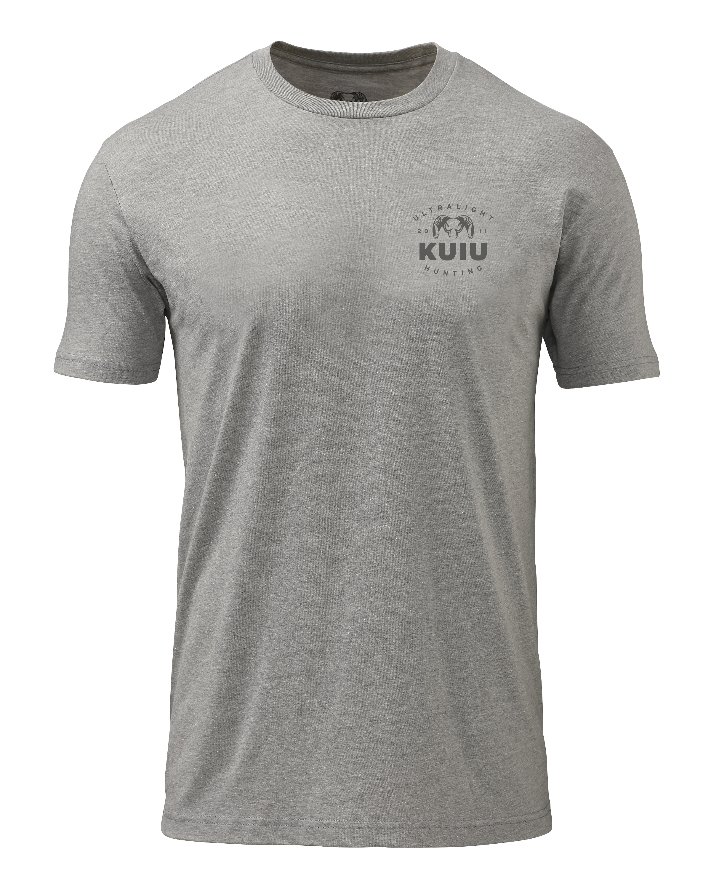KUIU Ultralight Chest Logo T-Shirt | Heather Grey