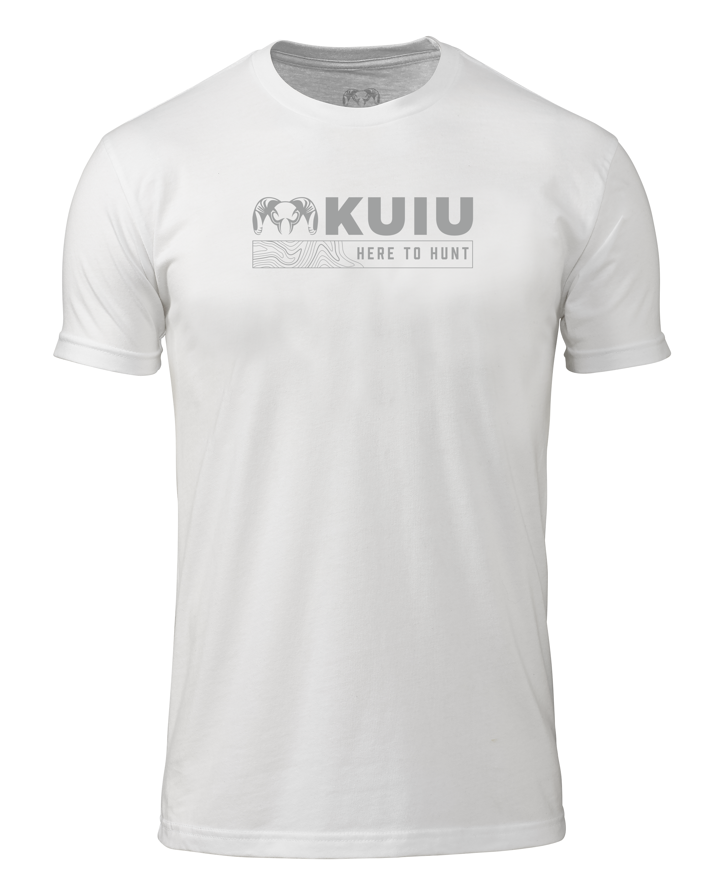 KUIU Topo Here to Hunt T-Shirt | White