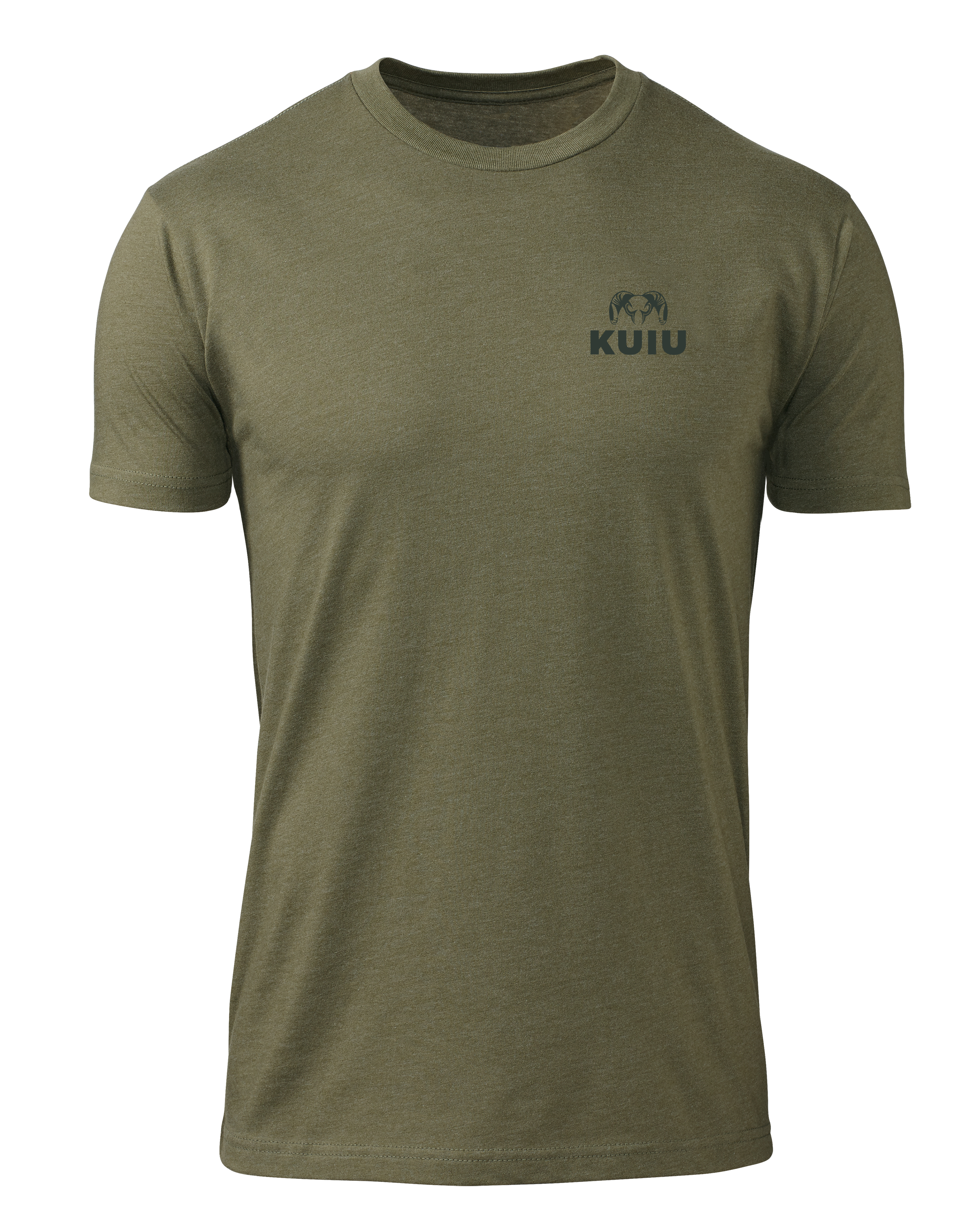 KUIU Here to Hunt Back Logo T-Shirt | Military Green - Image 2