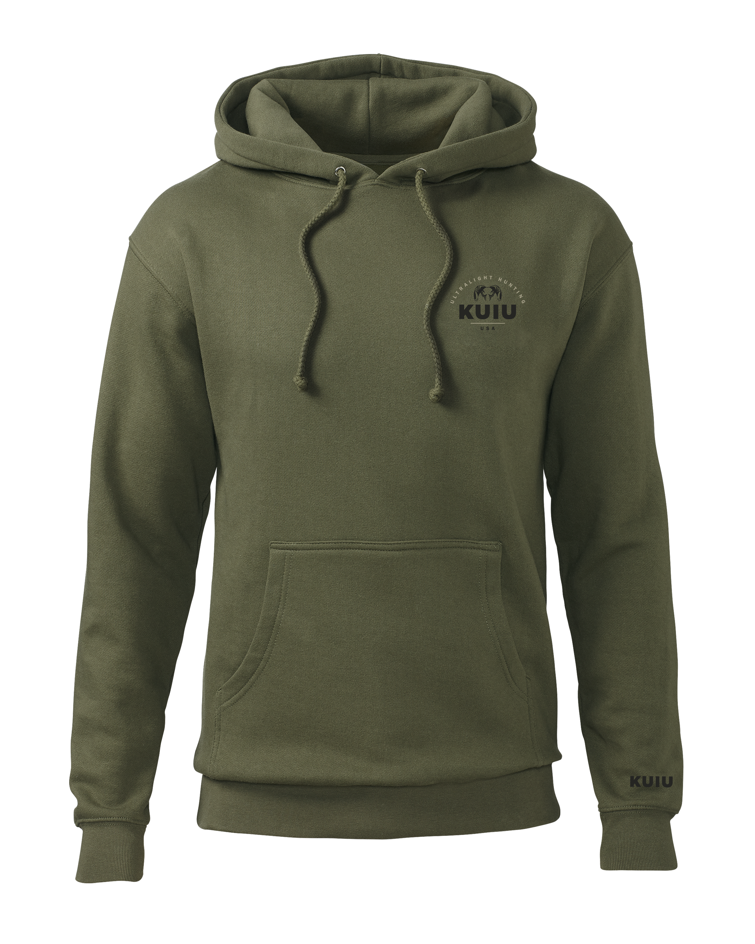 KUIU Stacked Chest Logo Hoodie | Army