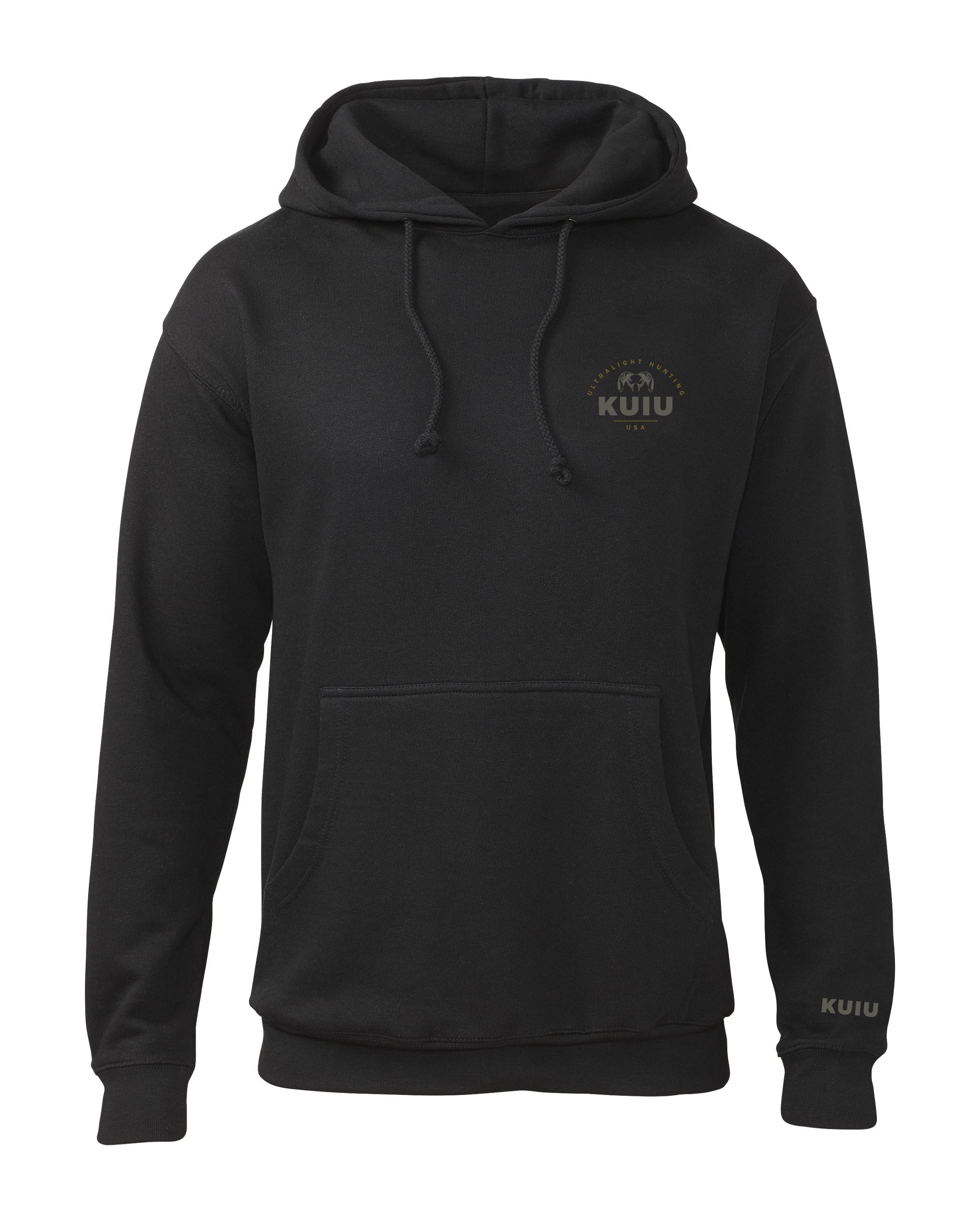 KUIU Stacked Chest Logo Hoodie | Black
