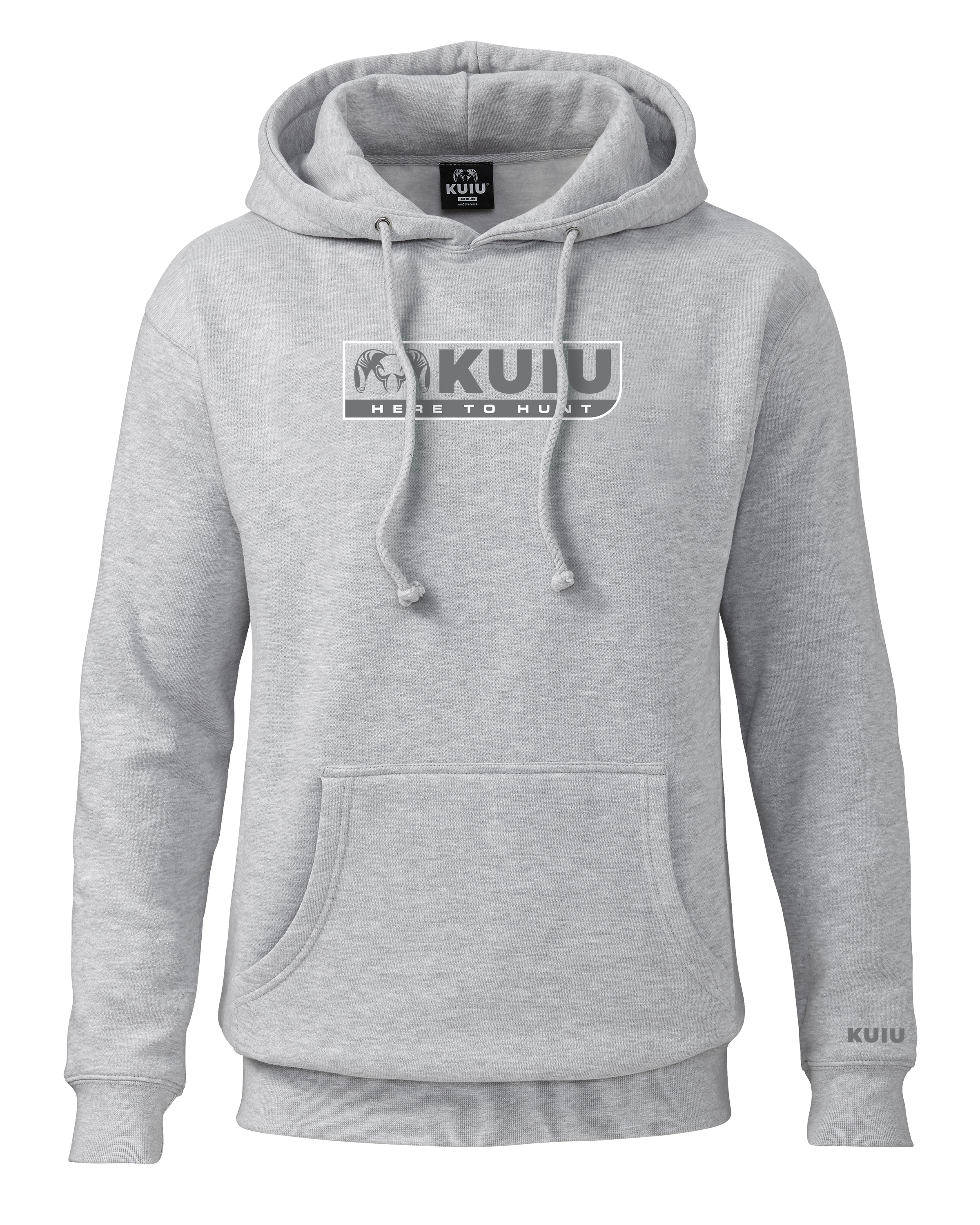 KUIU Here to Hunt Hoodie | Heather Grey