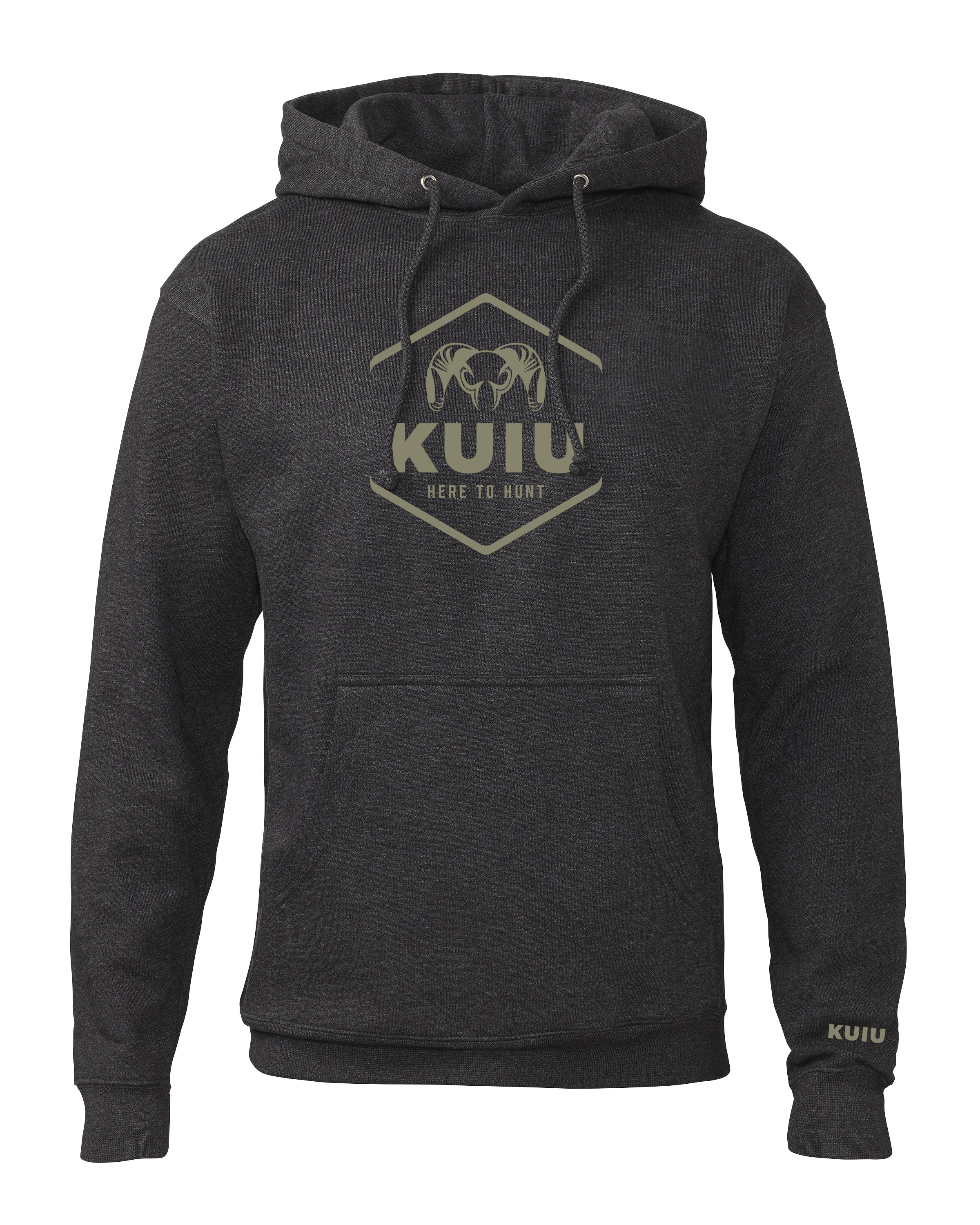 KUIU Stacked Here to Hunt Hoodie | Charcoal