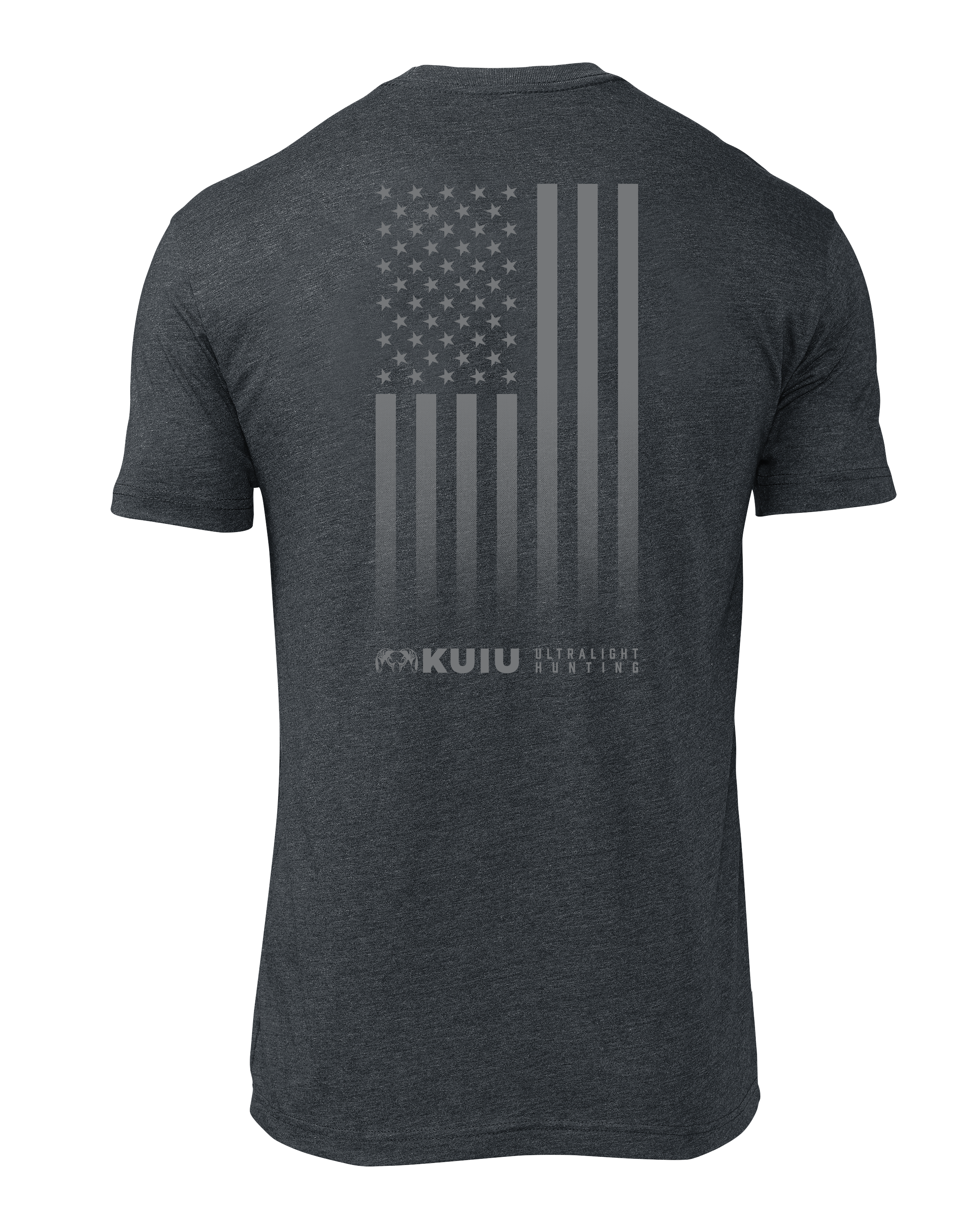 KUIU Vertical Flag Logo T-Shirt | Charcoal