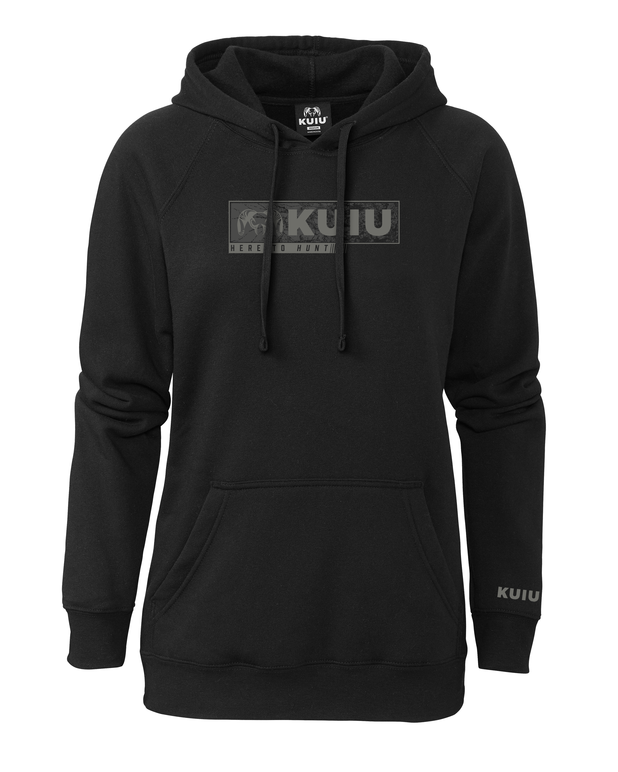 Women's Here to Hunt Gritstone Hoodie | Black