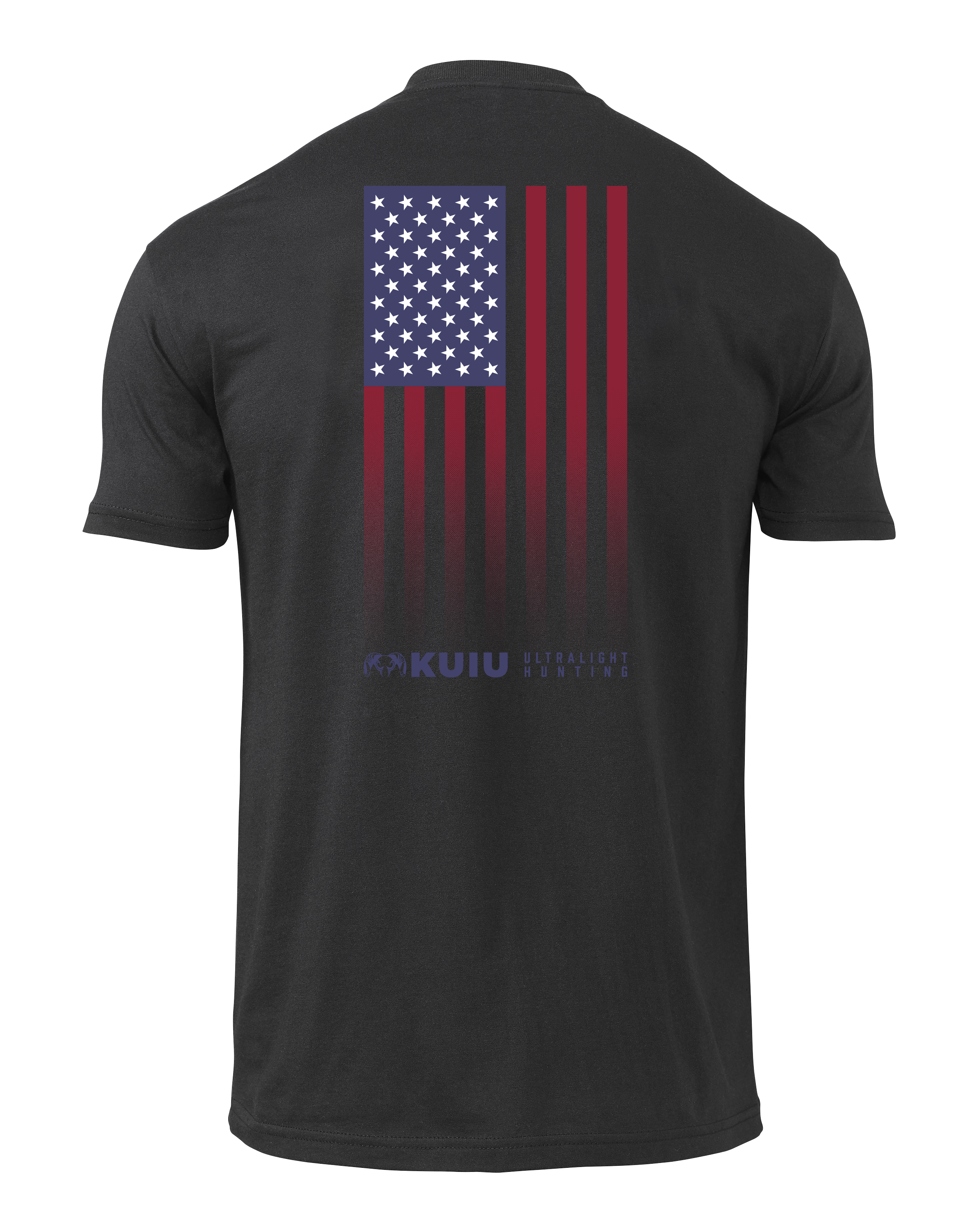 KUIU Vertical Flag Fade T-Shirt | Black