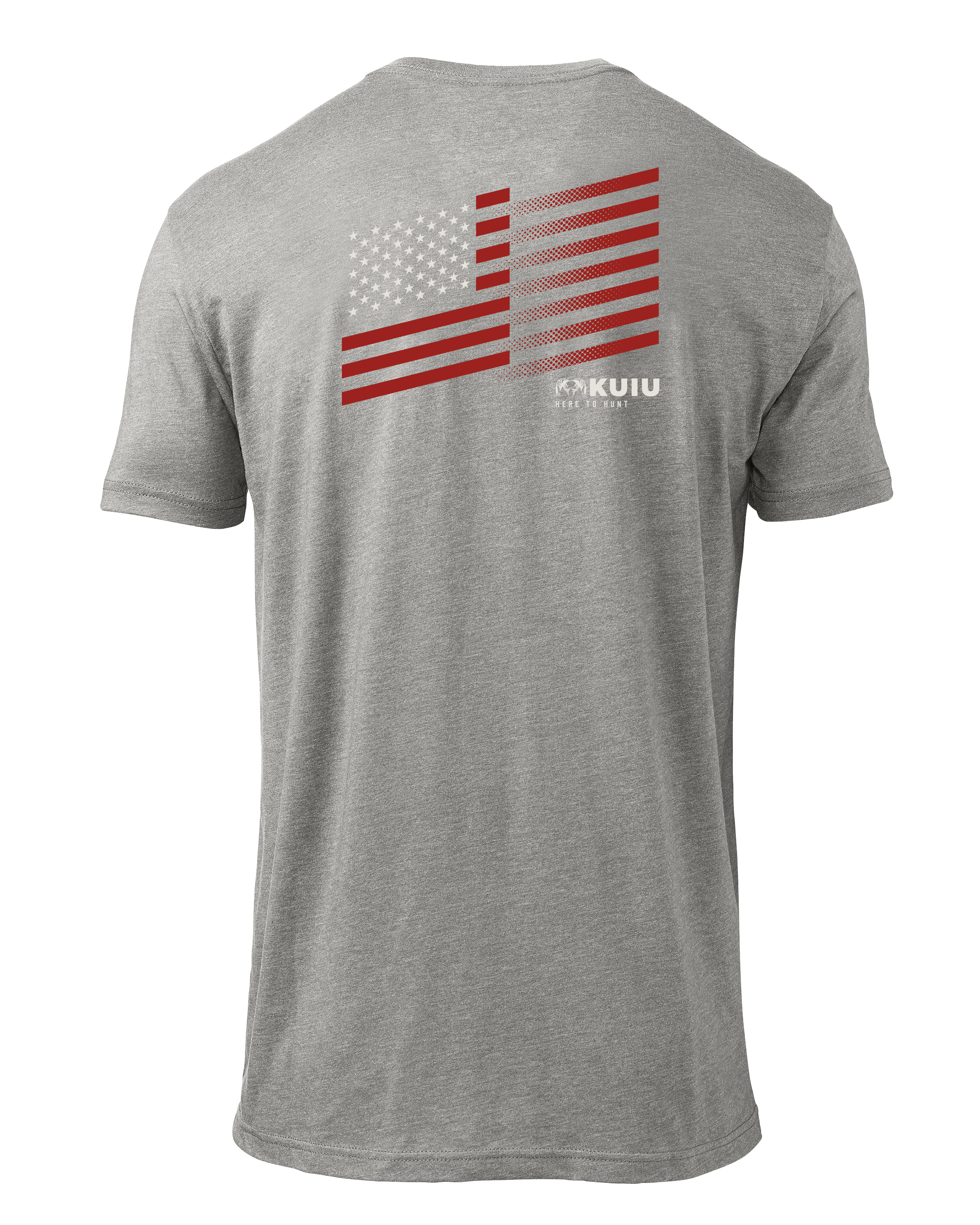 KUIU Retro Flag Fade T-Shirt | Heather Grey
