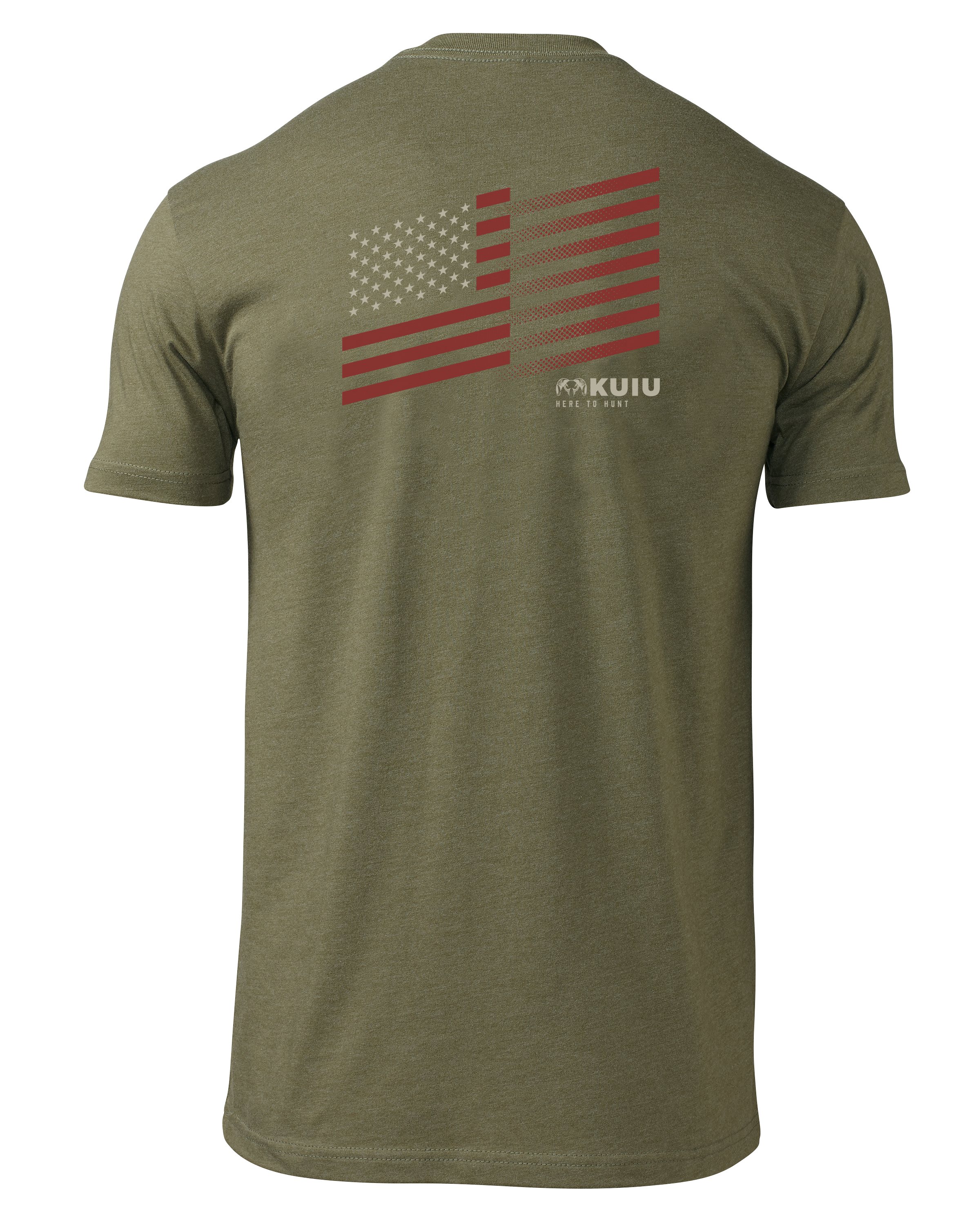 KUIU Retro Flag Fade T-Shirt | Military Green