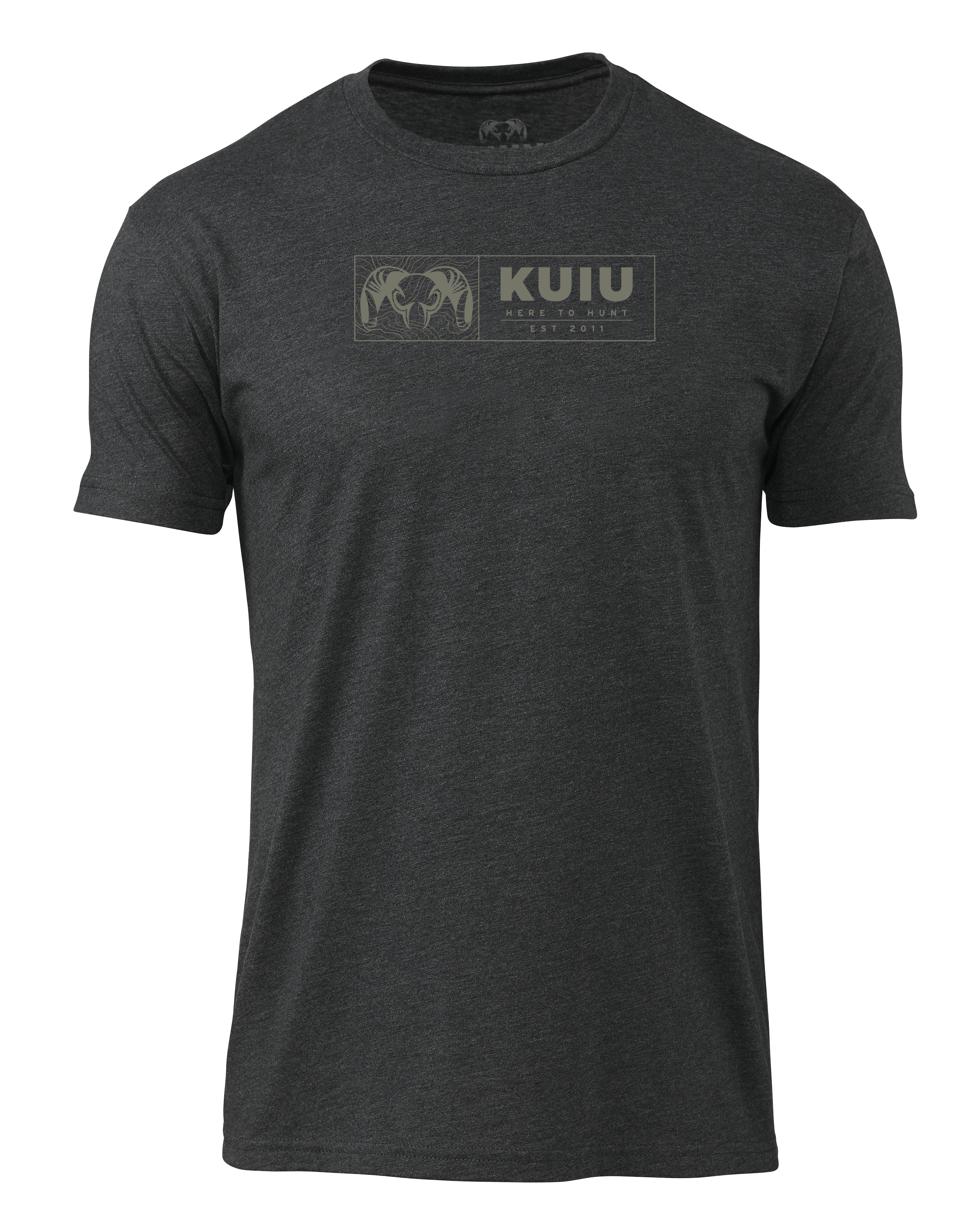KUIU Topo Block T-Shirt | Charcoal