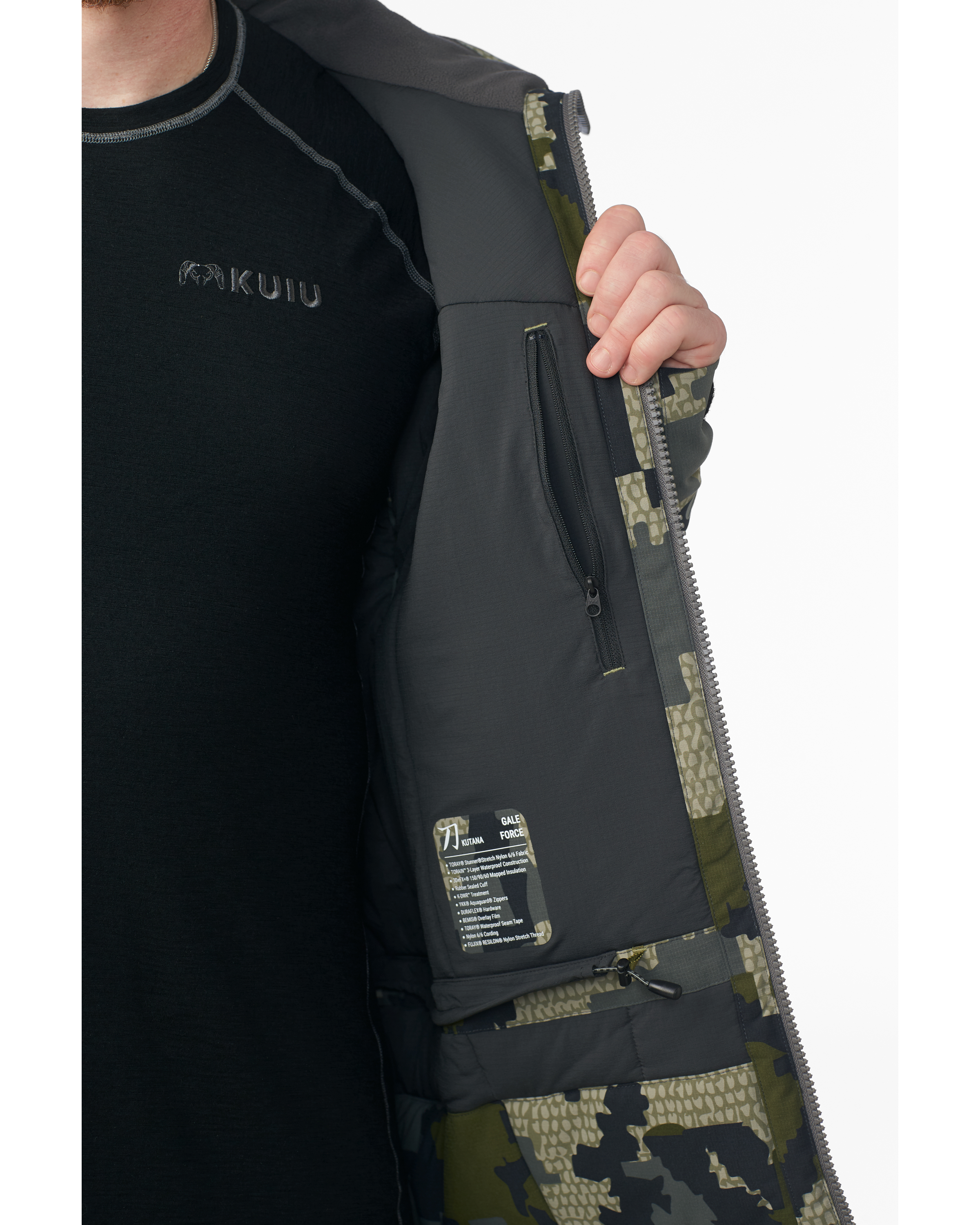 KUIU Kutana Gale Force Hooded Jacket | Verde - Image 9